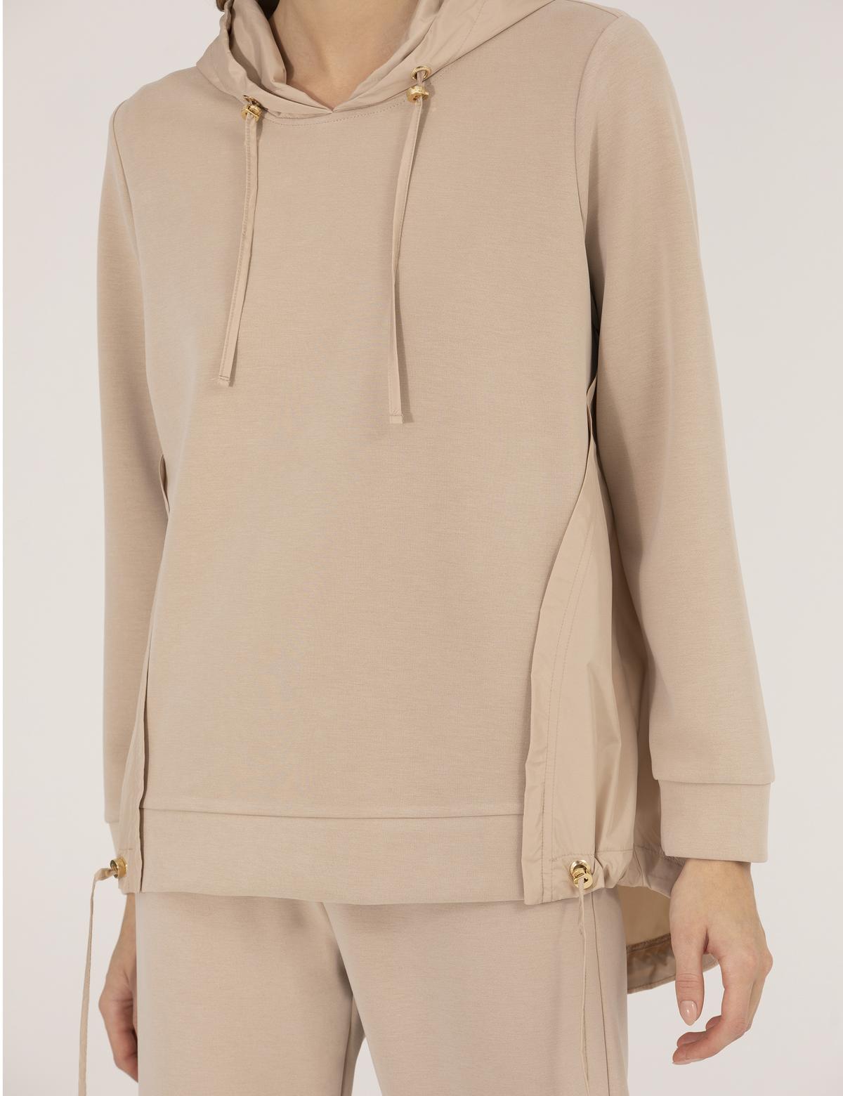 Kum Comfort Fit Kapüşonlu Sweatshirt - 50266530017