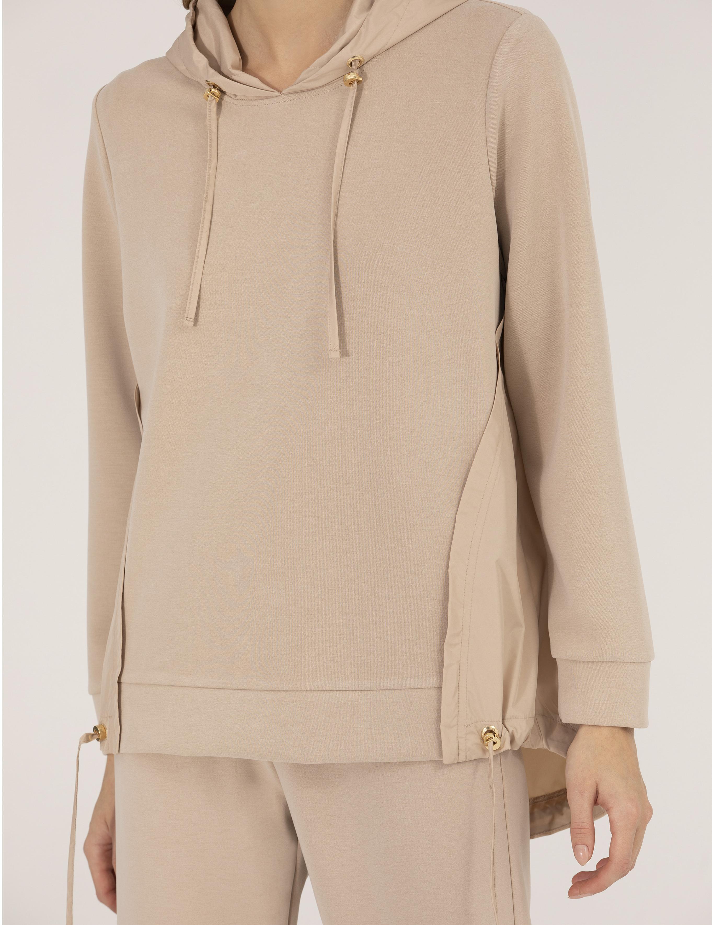 Kum Comfort Fit Kapüşonlu Sweatshirt