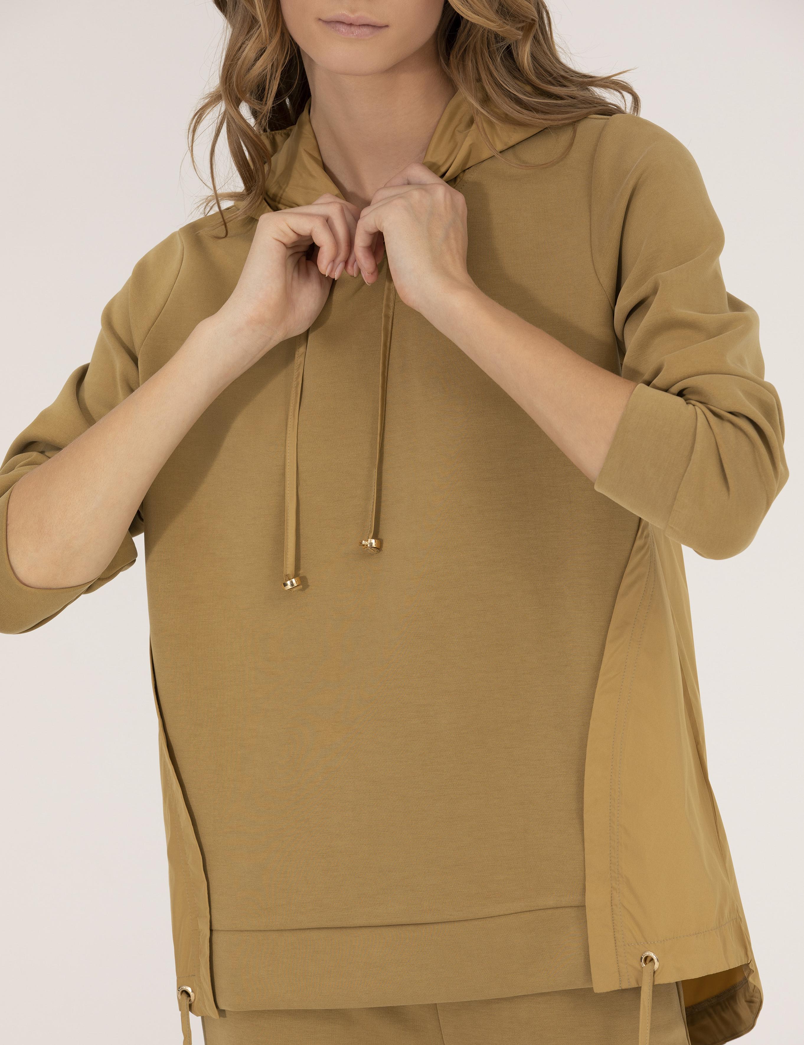 Yeşil Comfort Fit Kapüşonlu Sweatshirt