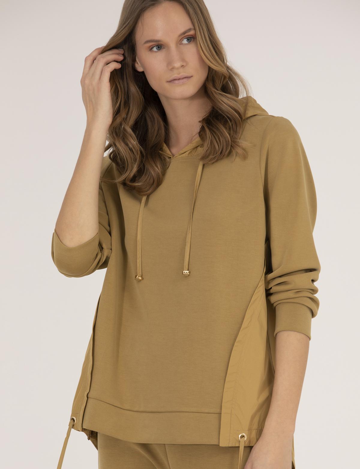 Yeşil Comfort Fit Kapüşonlu Sweatshirt - 50266530025