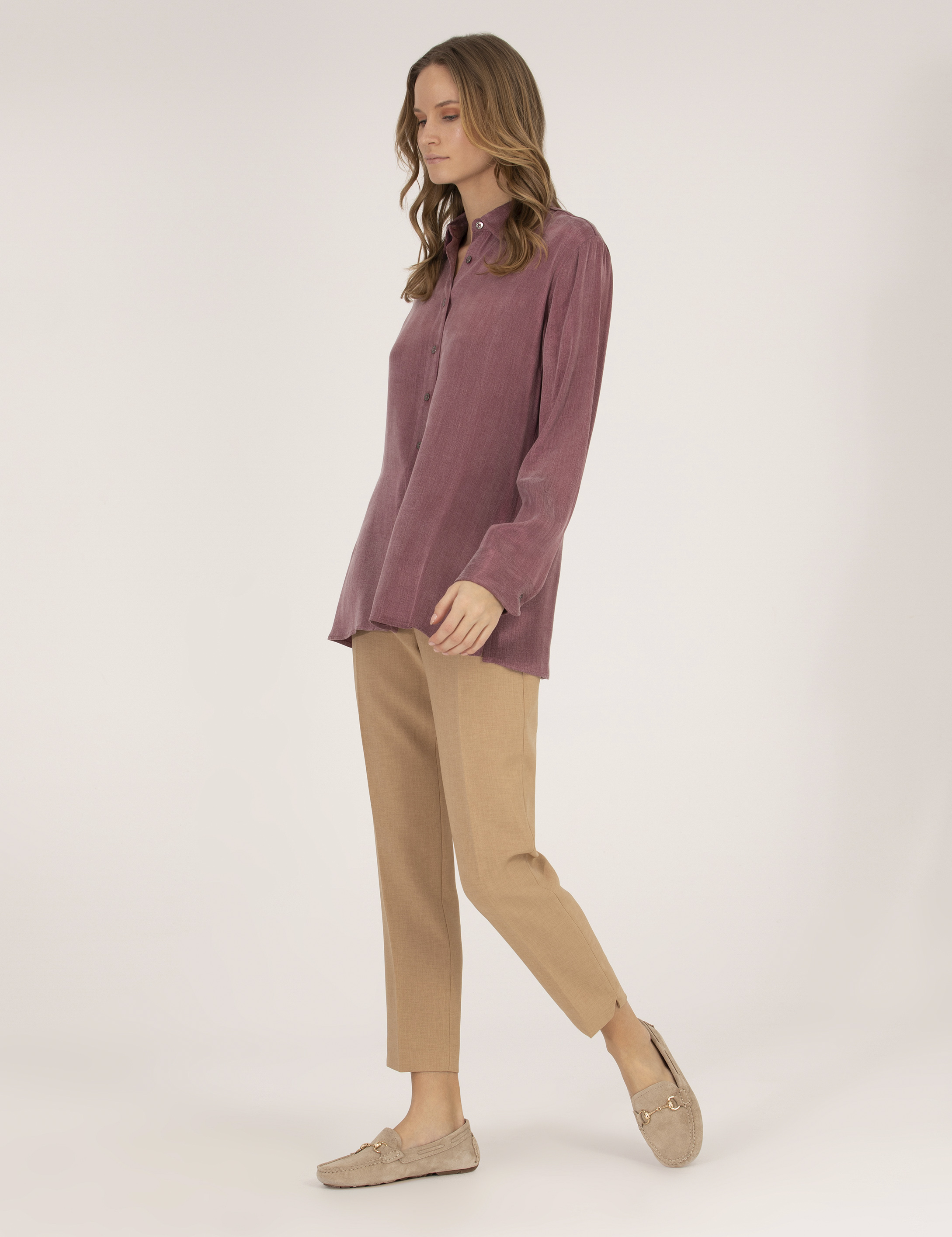 Camel Havuç Fit Kumaş Pantolon - Image 3