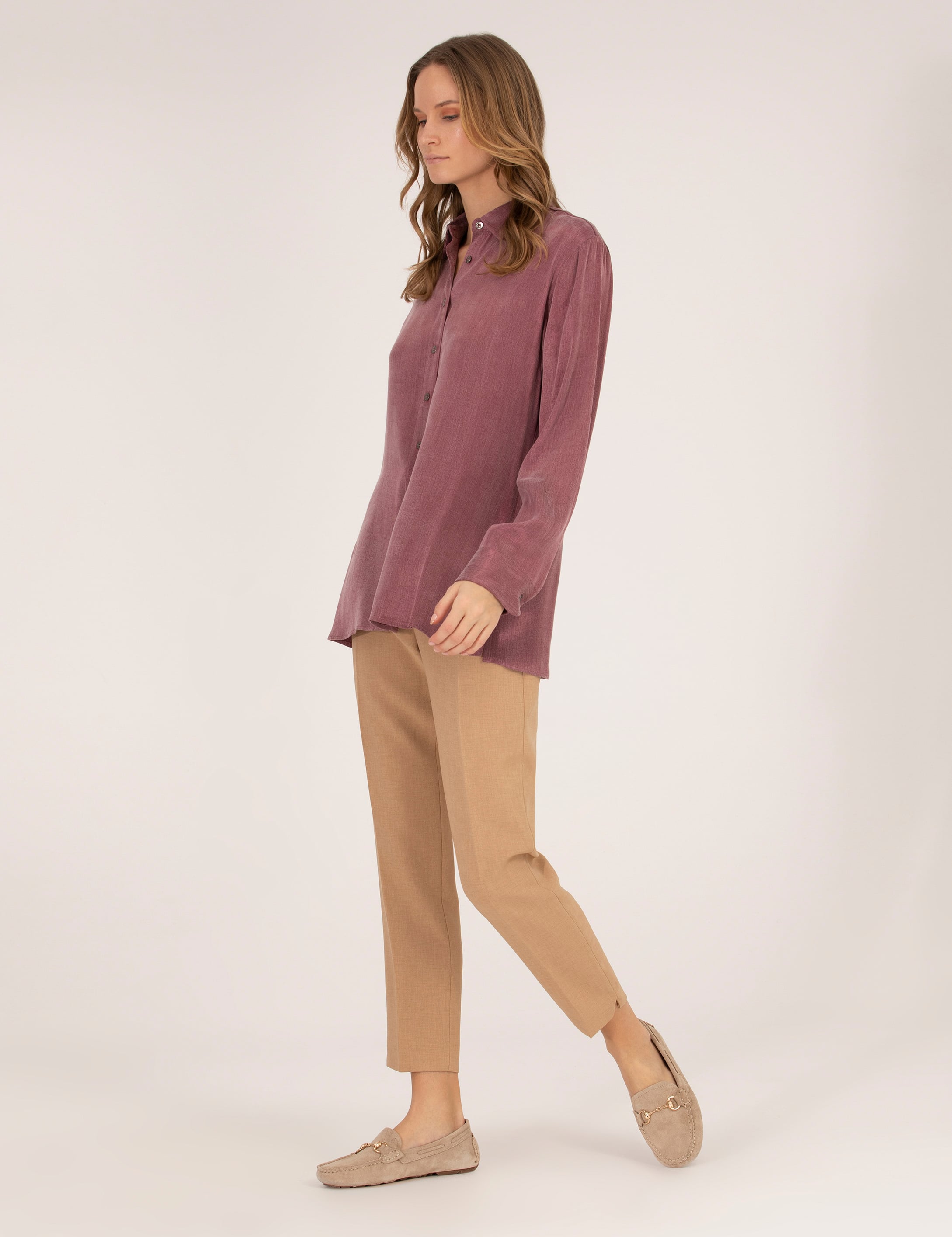 Camel Havuç Fit Kumaş Pantolon