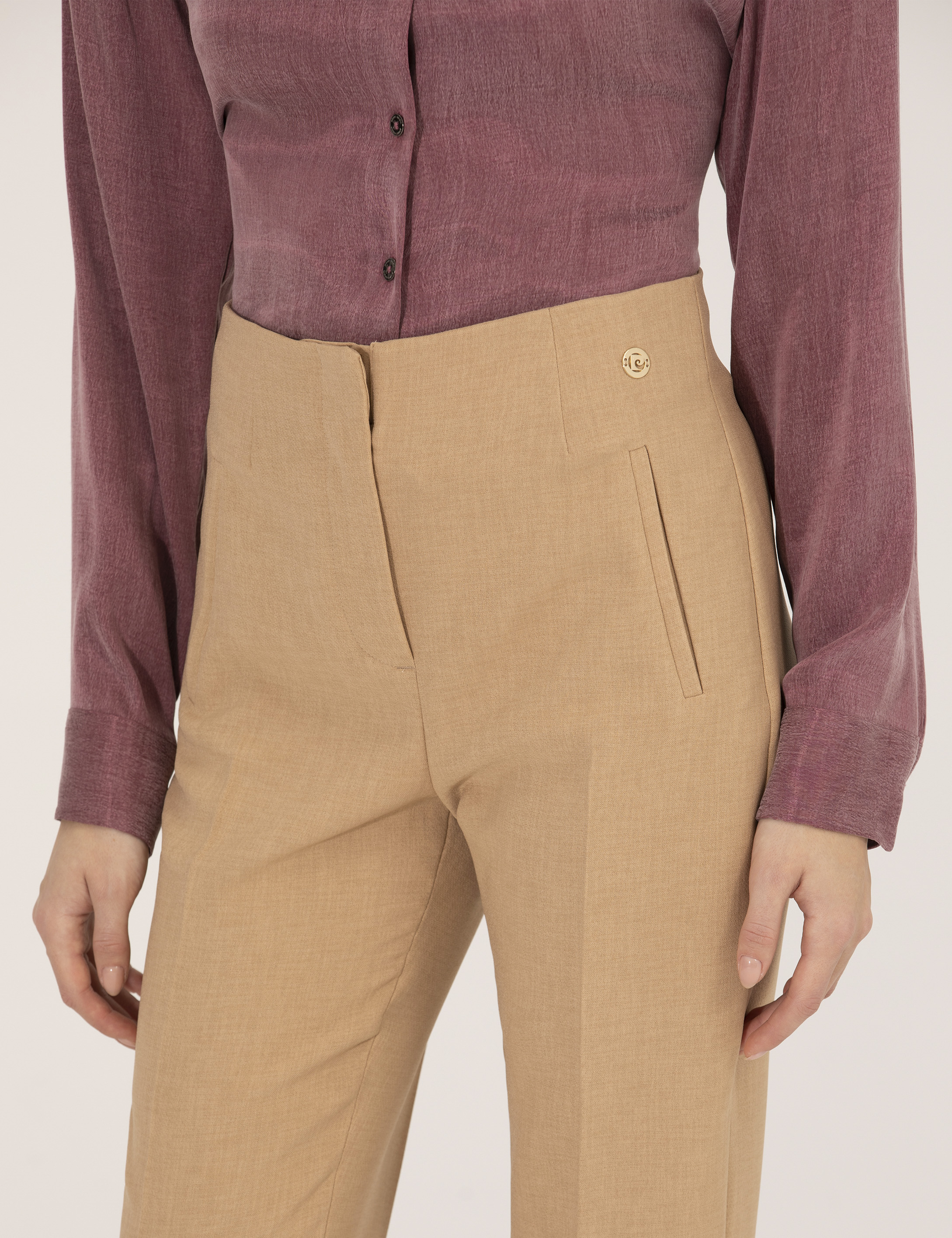 Camel Havuç Fit Kumaş Pantolon - Image 5