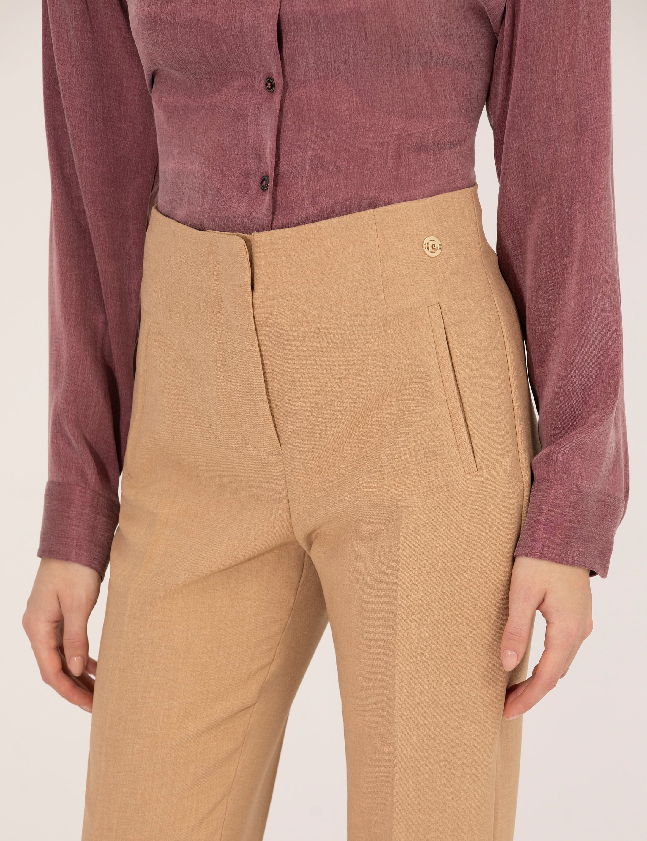 Camel Havuç Fit Kumaş Pantolon