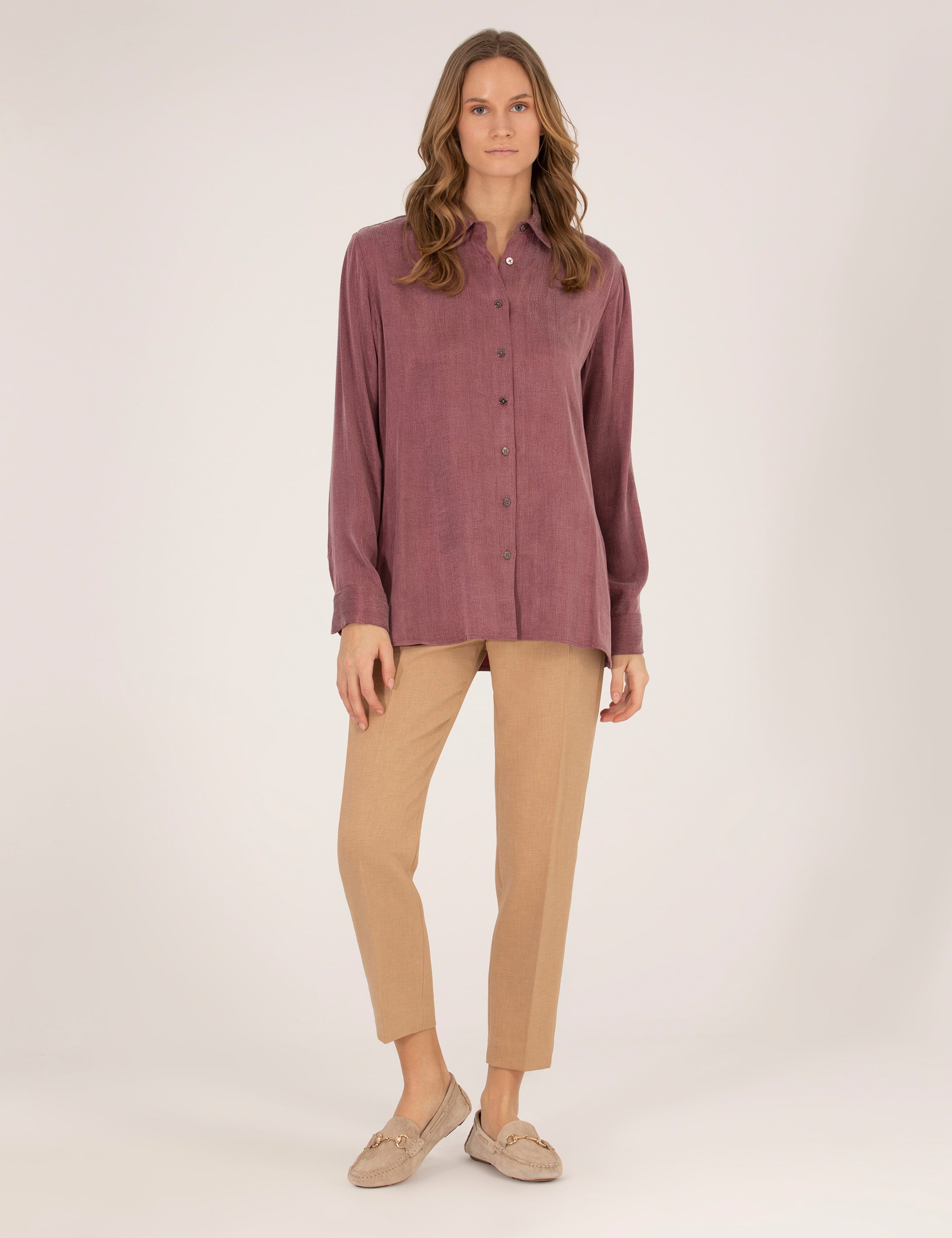 Camel Havuç Fit Kumaş Pantolon - Image 1