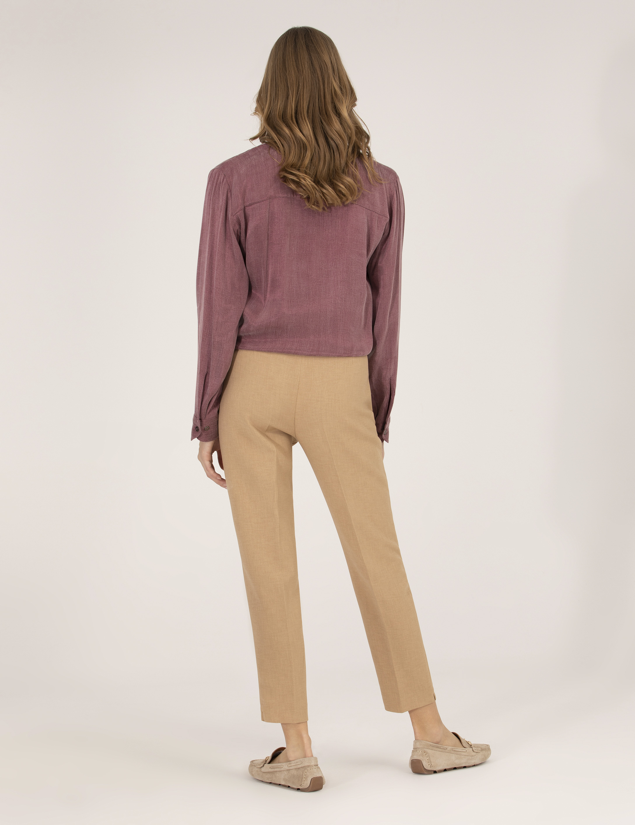 Camel Havuç Fit Kumaş Pantolon - Image 4
