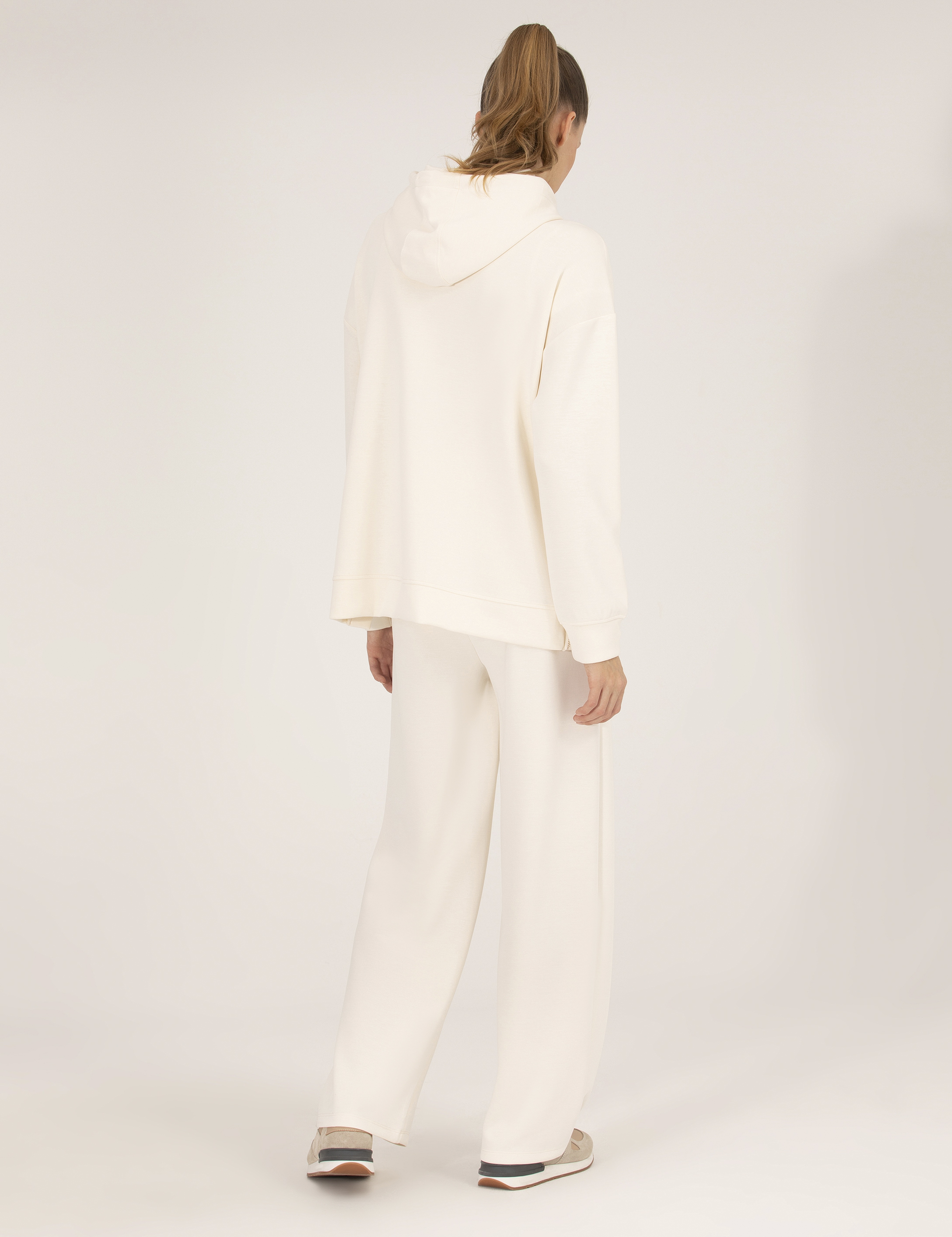 Ekru Flare Fit Eşofman Altı - Image 4