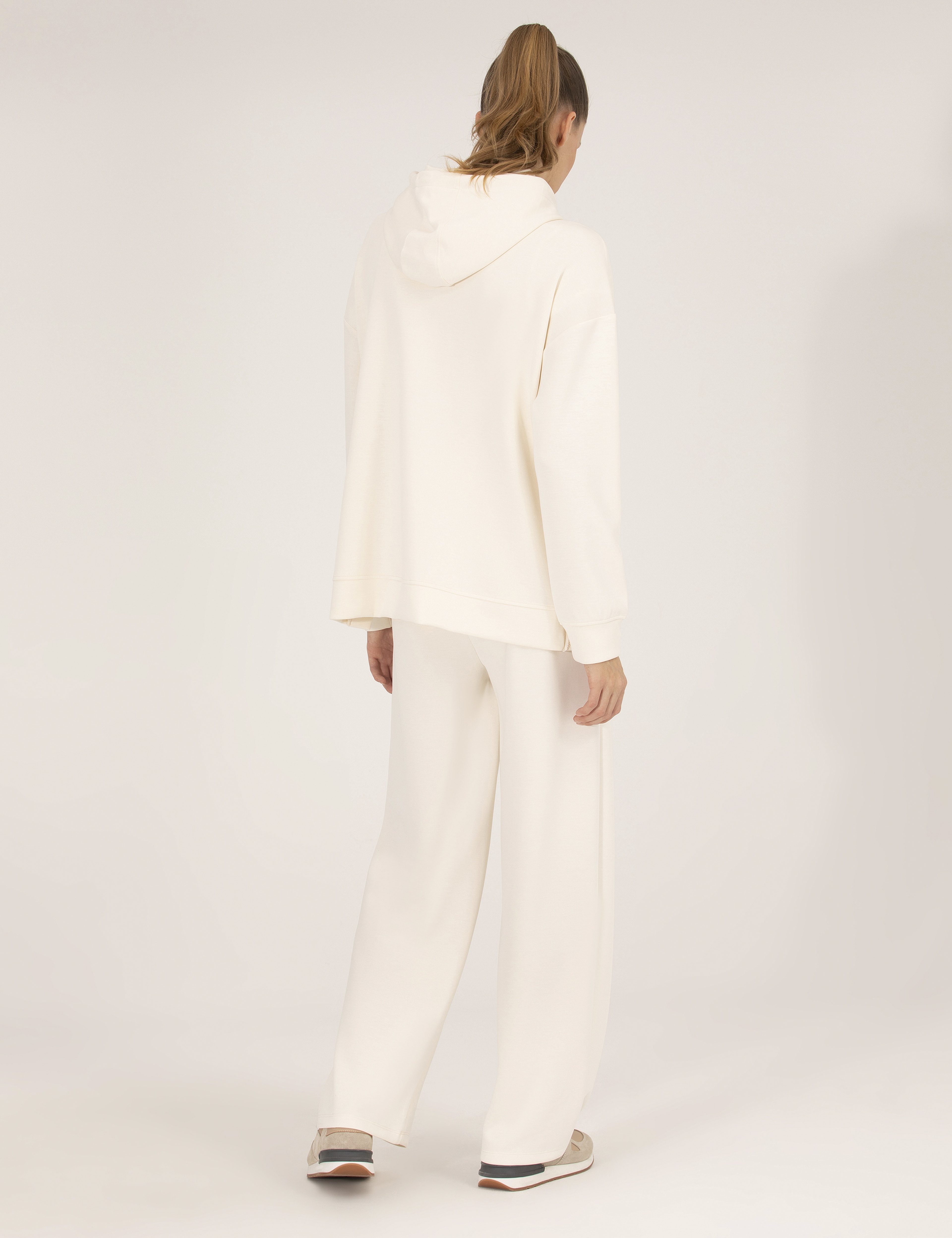 Ekru Flare Fit Eşofman Altı