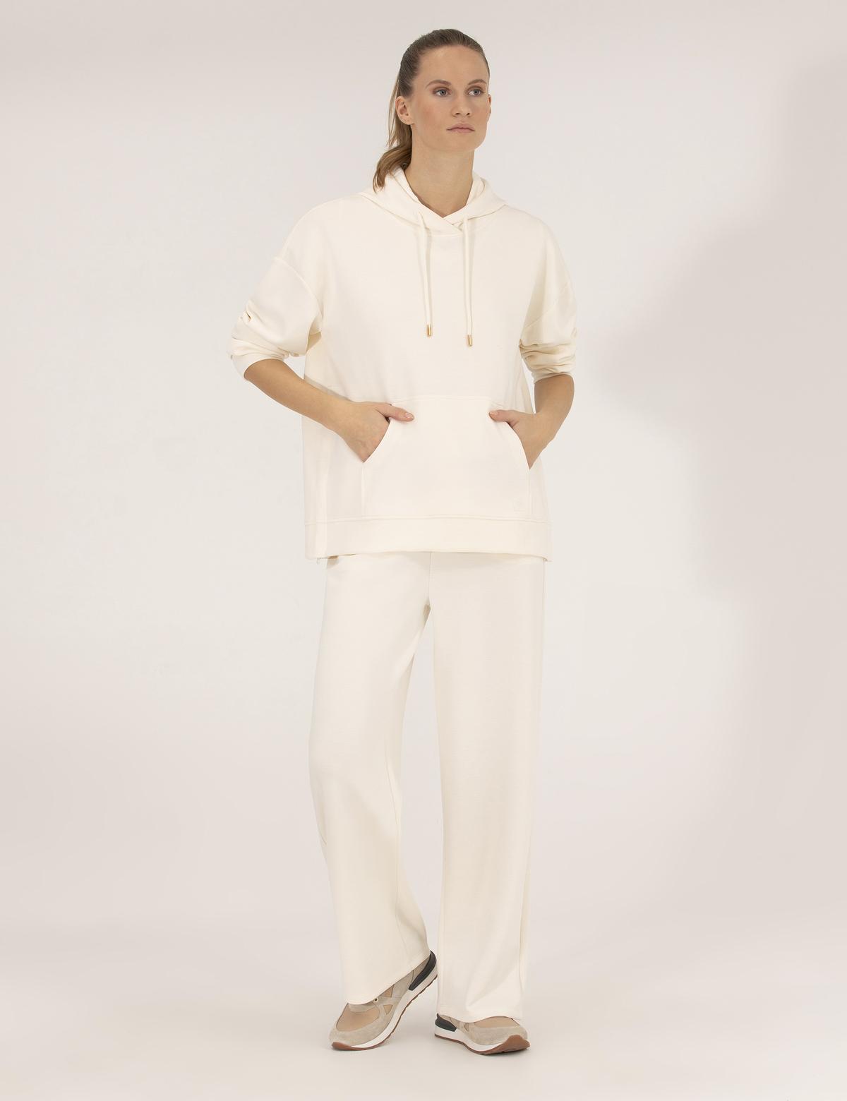 Ekru Flare Fit Eşofman Altı