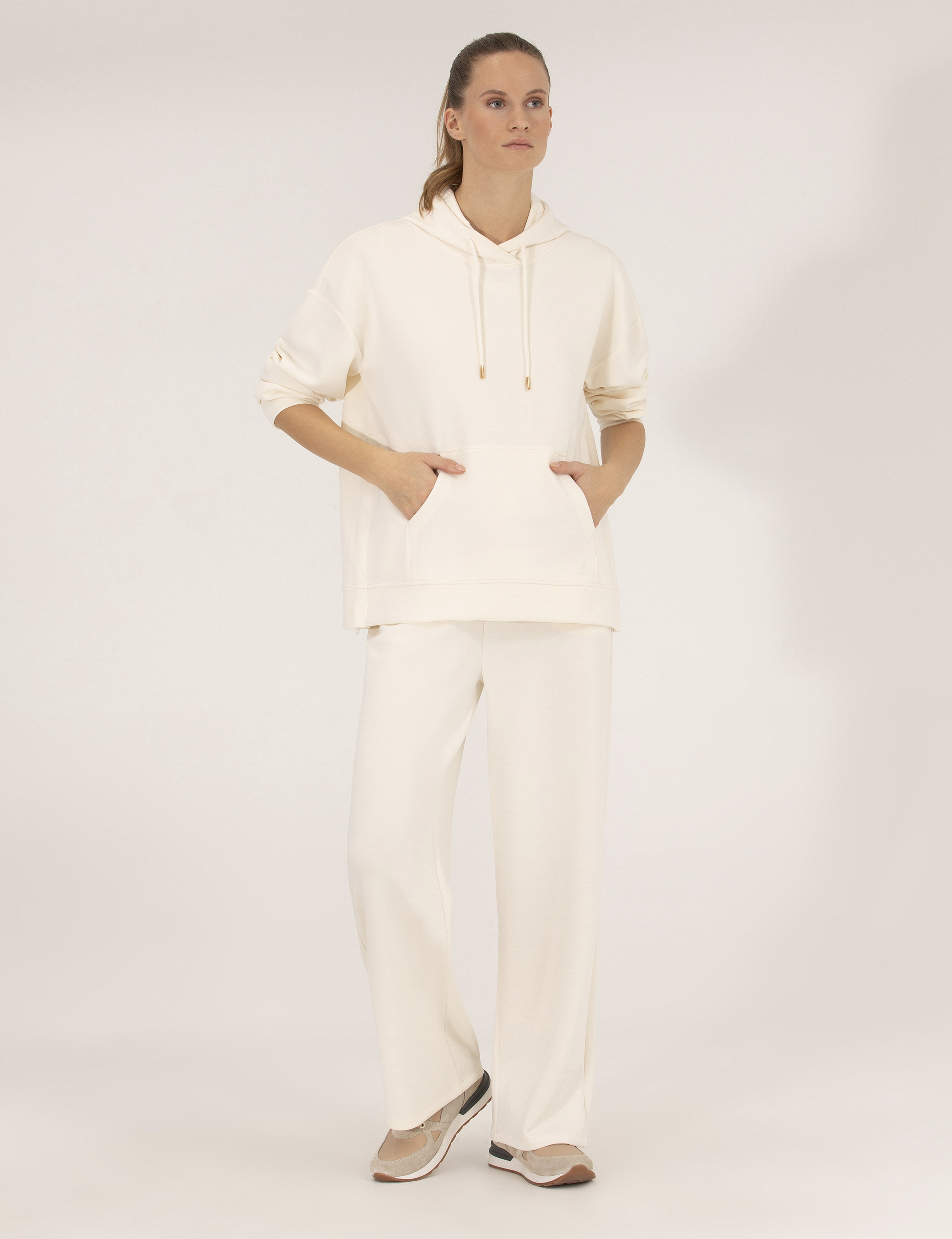 Ekru Flare Fit Eşofman Altı - Image 1