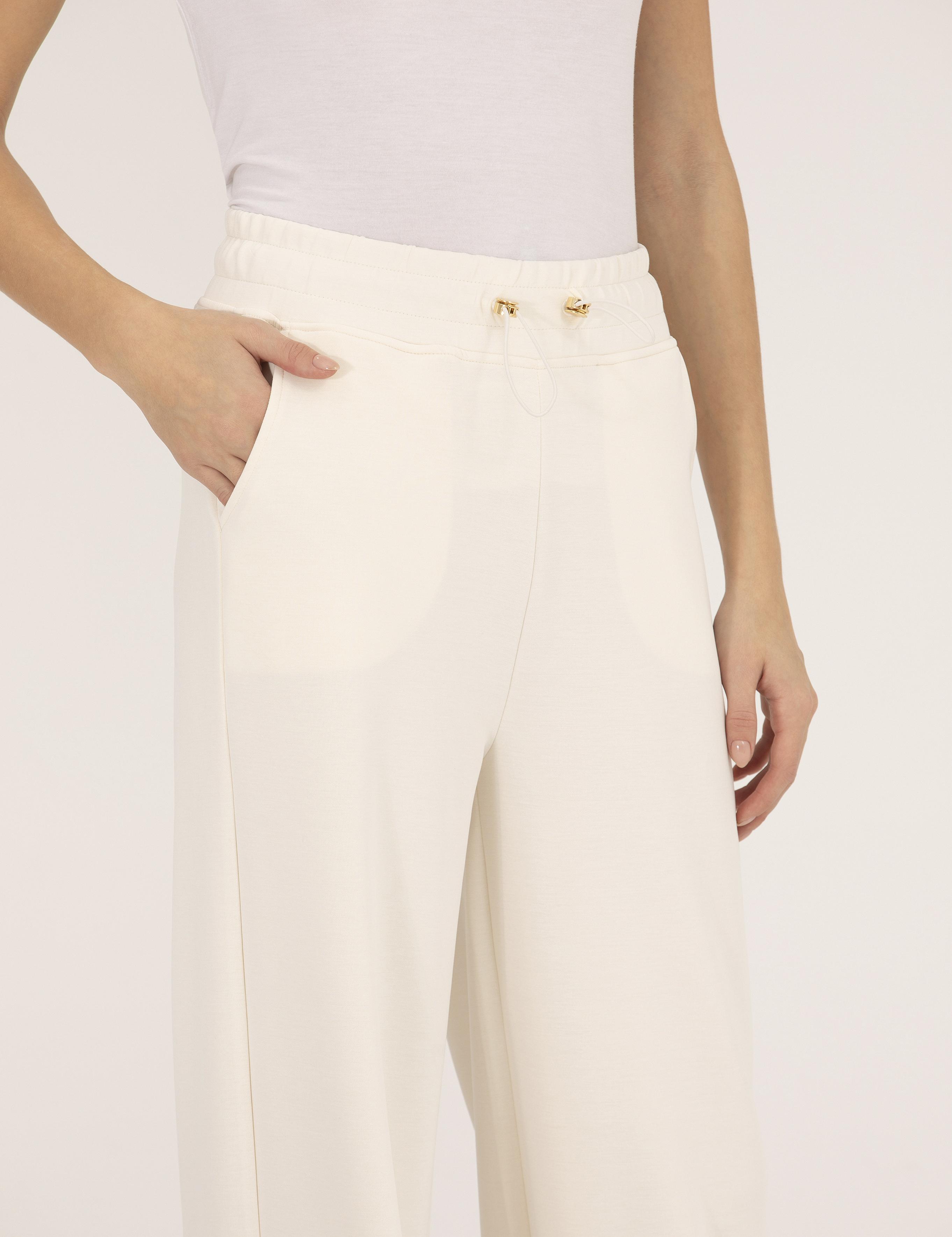 Ekru Flare Fit Eşofman Altı