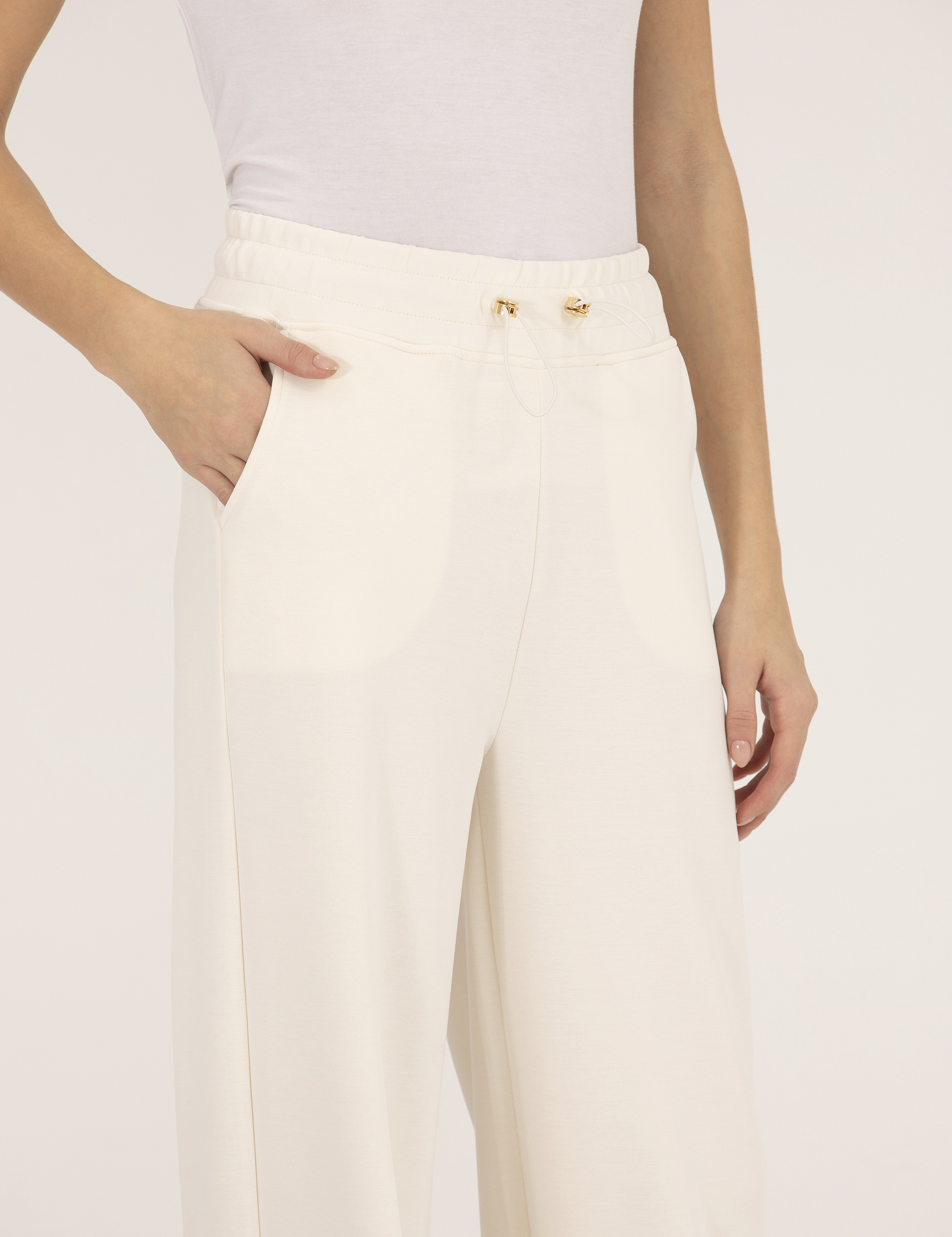 Ekru Flare Fit Eşofman Altı - Image 6