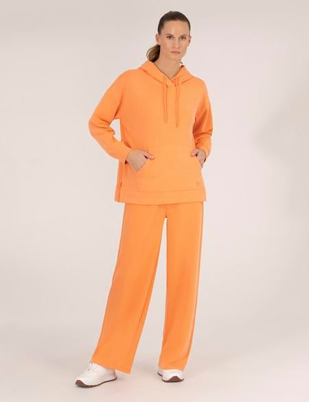 Turuncu Flare Fit Eşofman Altı - 50263360026