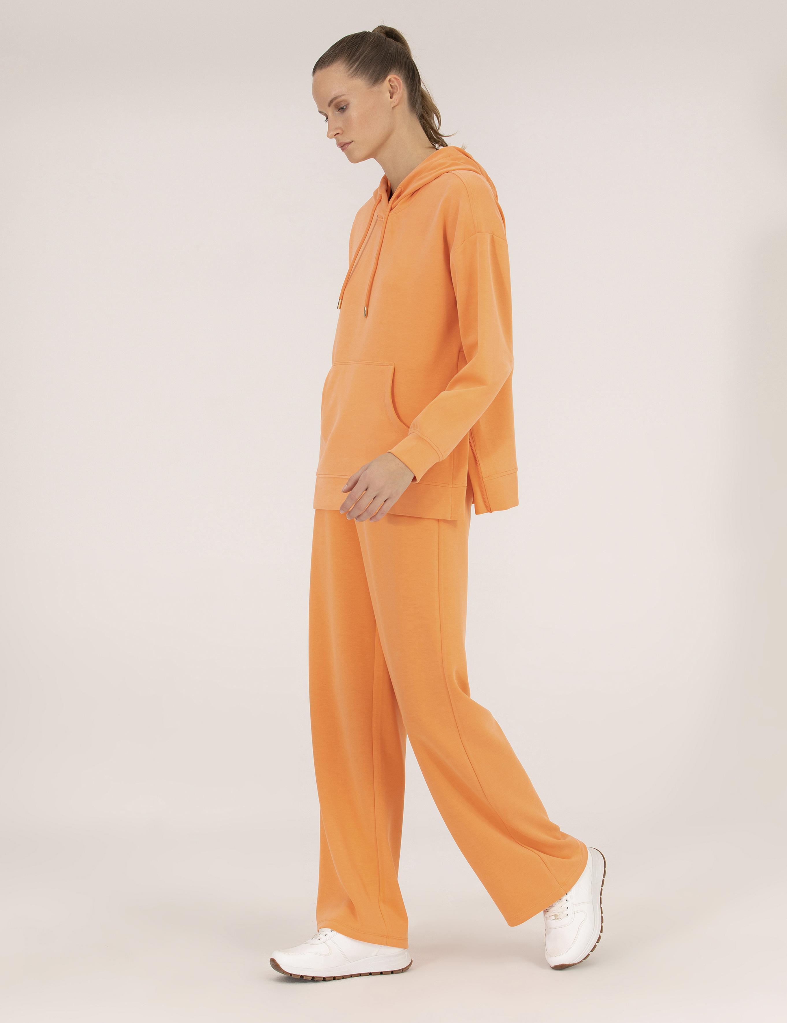 Turuncu Flare Fit Eşofman Altı