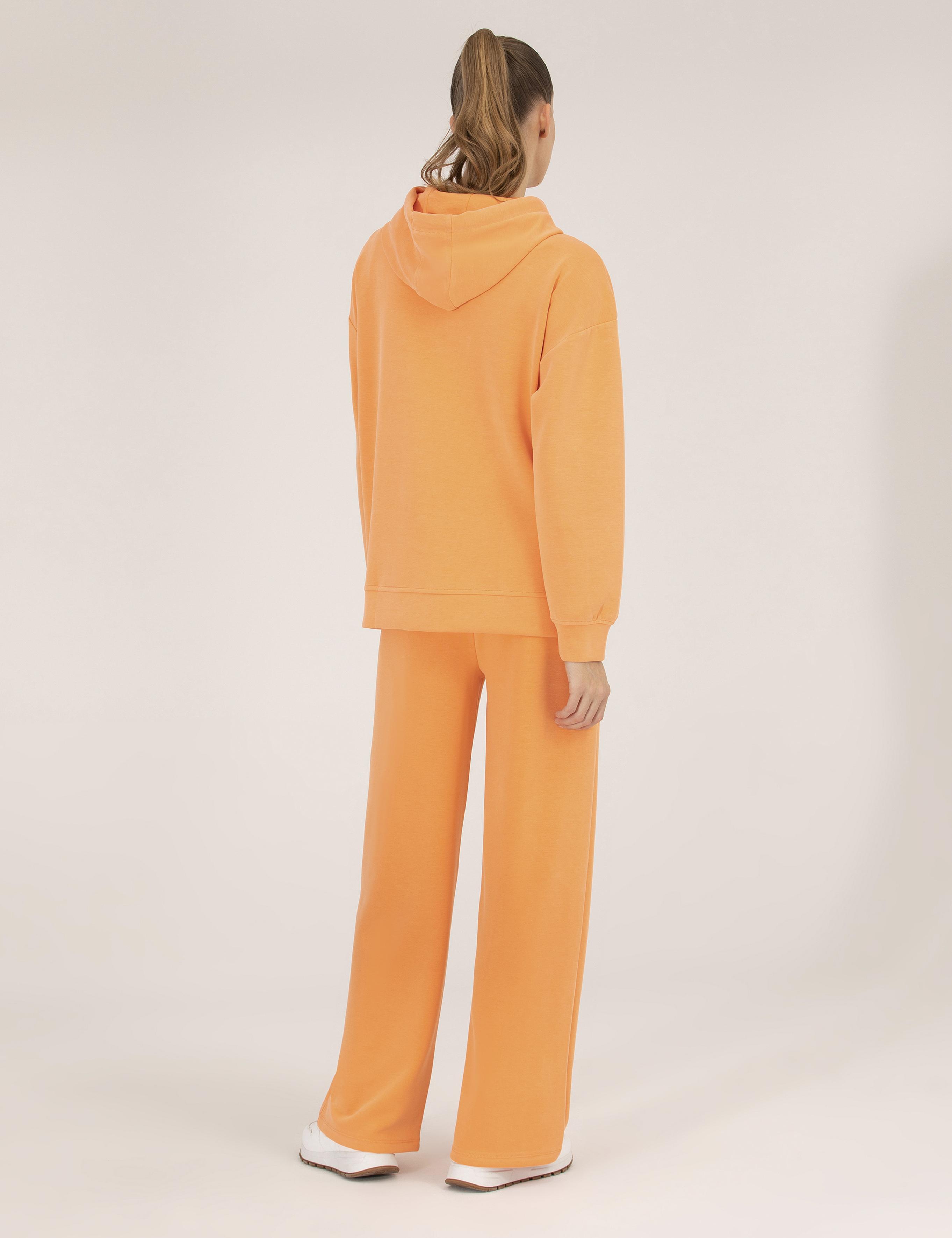 Turuncu Flare Fit Eşofman Altı