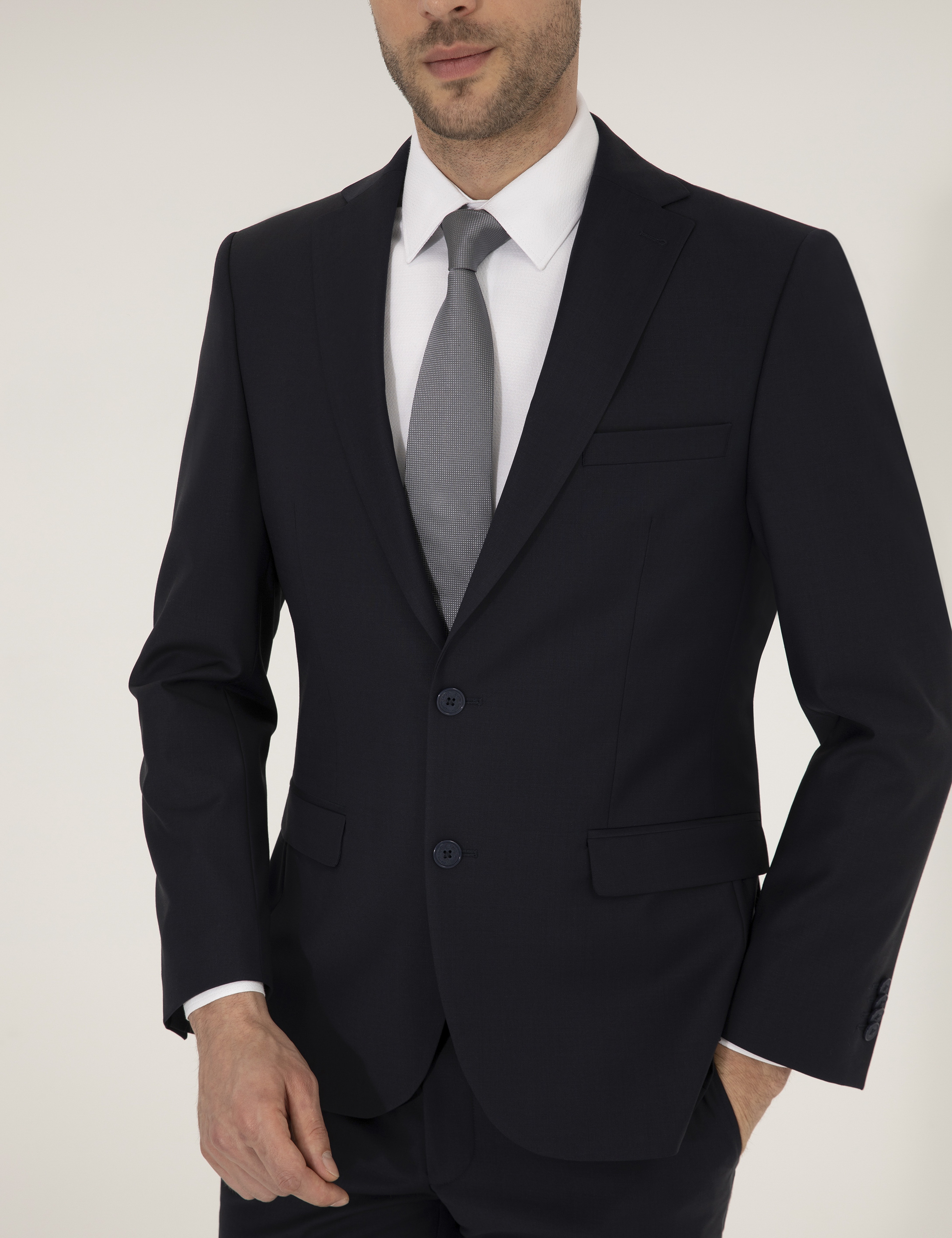Lacivert Slim Fit Takım Elbise