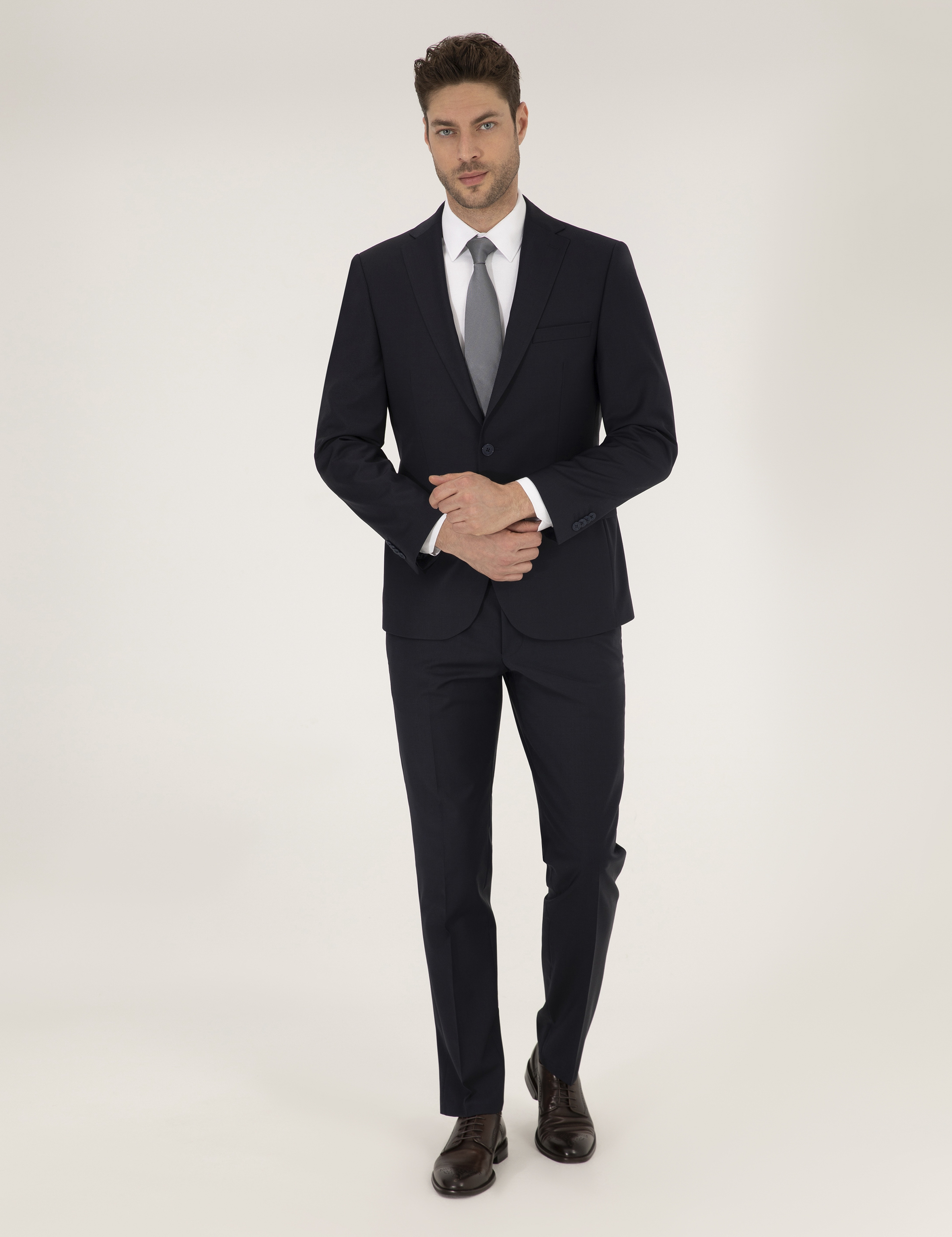 Lacivert Slim Fit Takım Elbise - Image 1