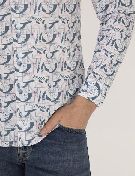 Pembe Slim Fit Uzun Kollu Gömlek - 50264887023