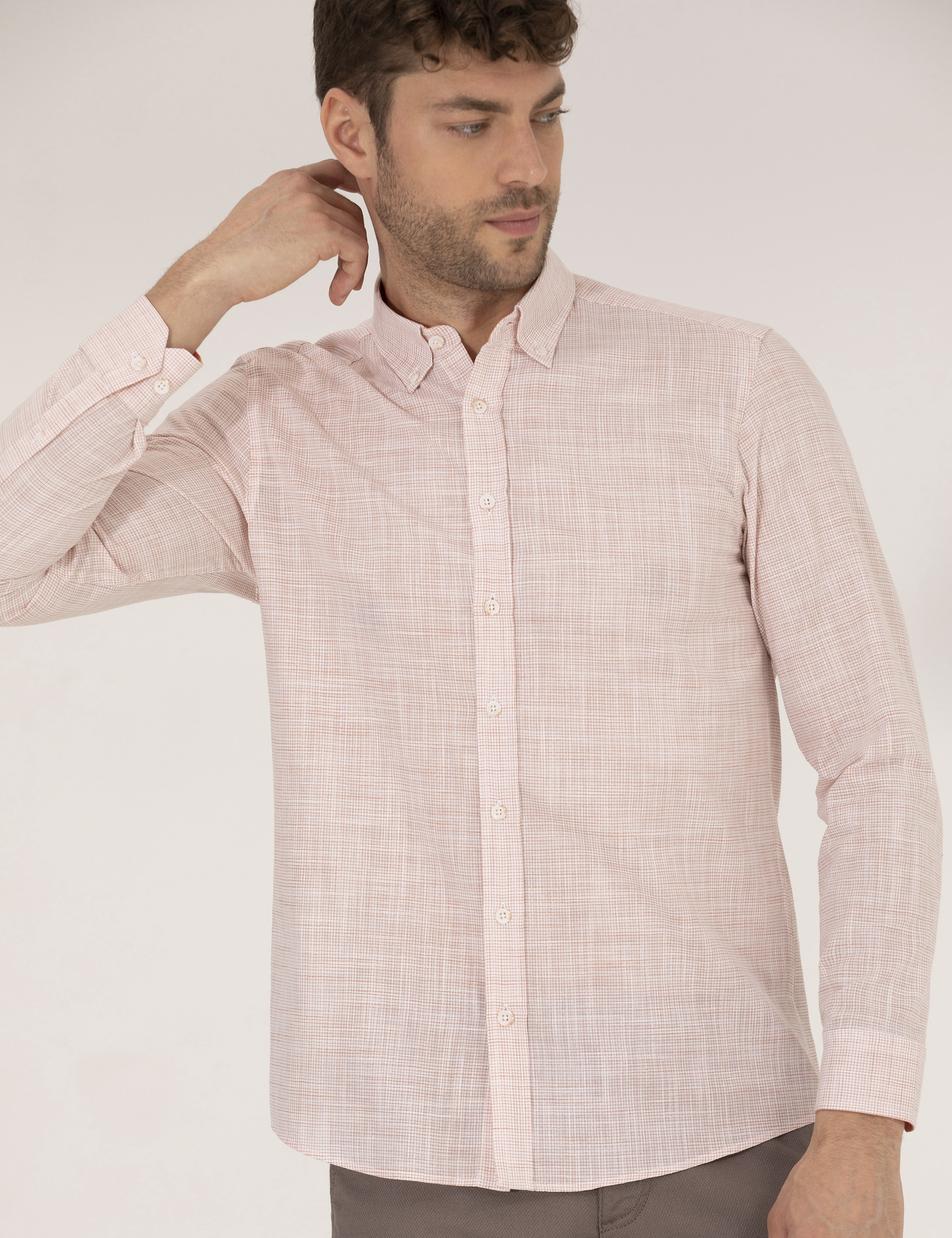 Tarçın Regular Fit Uzun Kollu Gömlek - Image 3