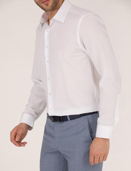 Beyaz Slim Fit Uzun Kollu Gömlek - 50269448007