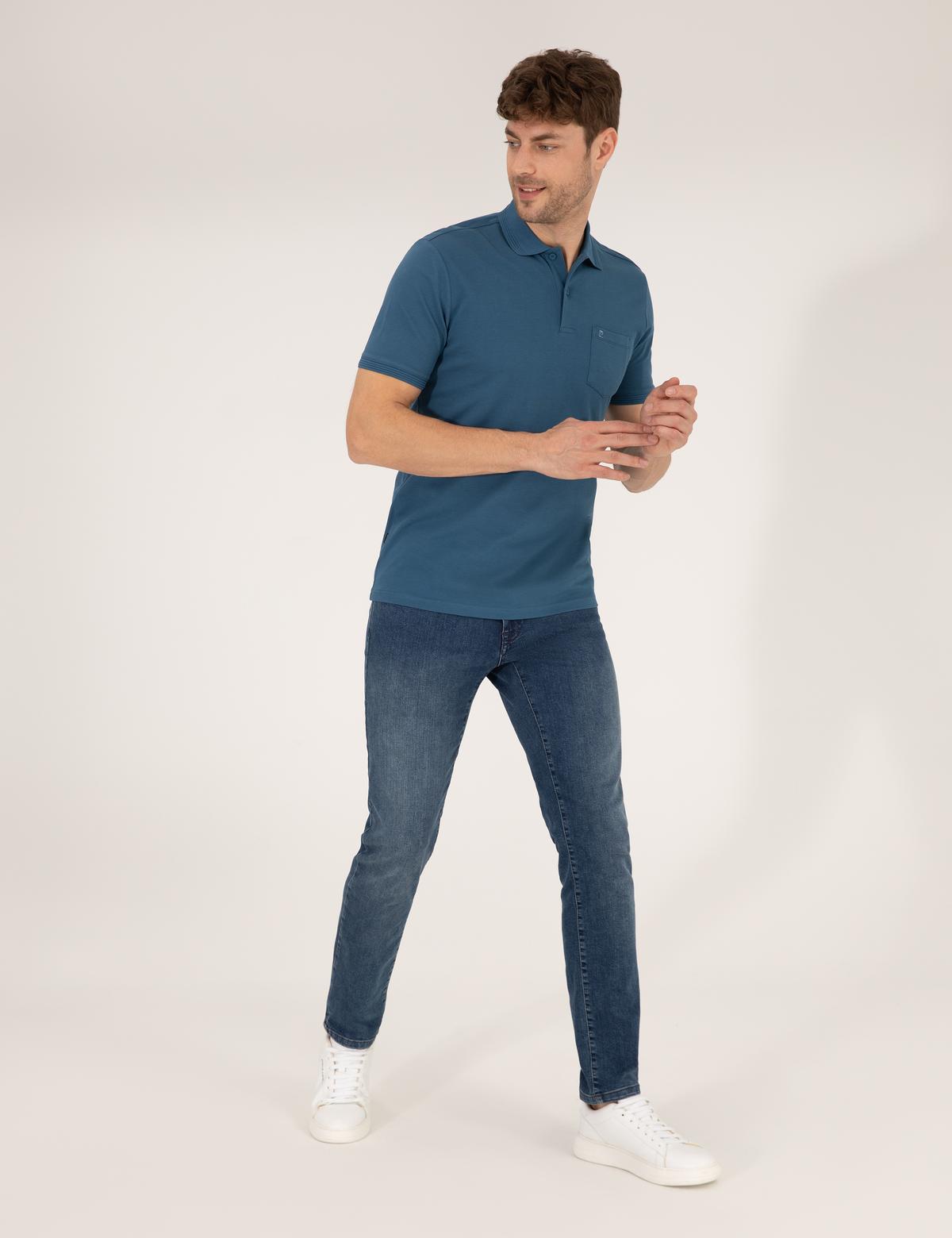 İndigo Regular Fit Polo Yaka Basic Tişört - 50269604043