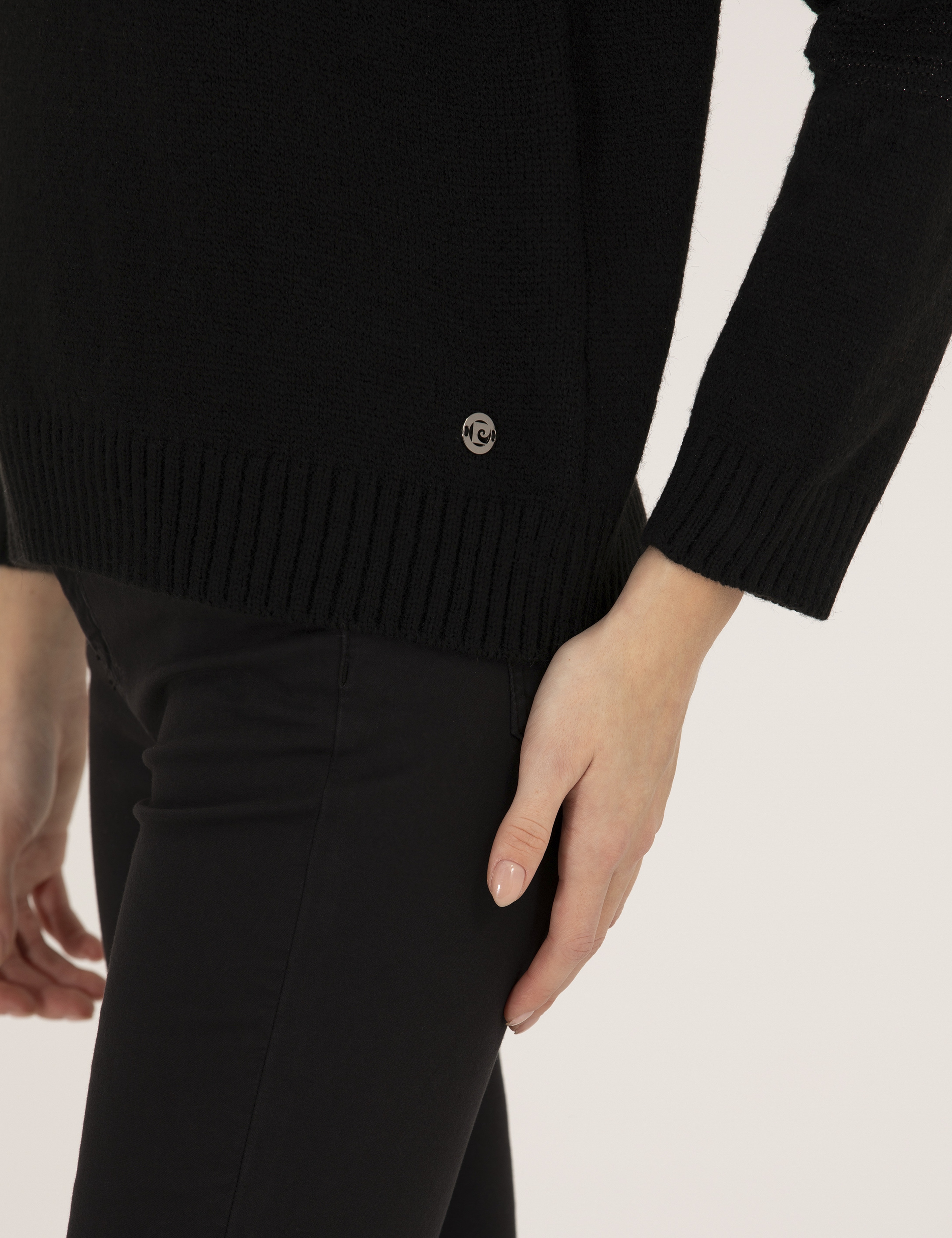 Siyah Comfort Fit Balıkçı Yaka Kazak - Image 7