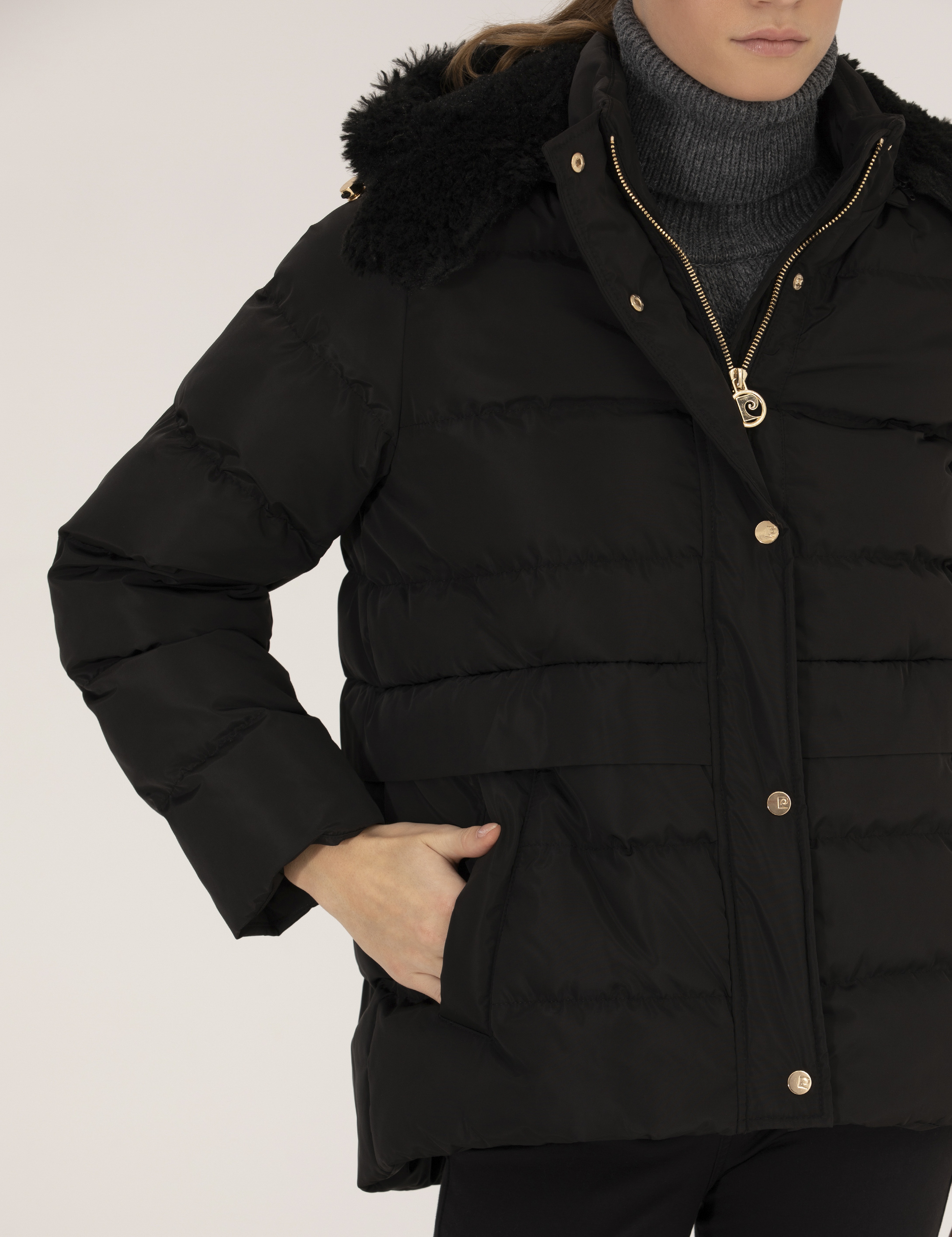 Siyah Regular Fit Mont - Image 6