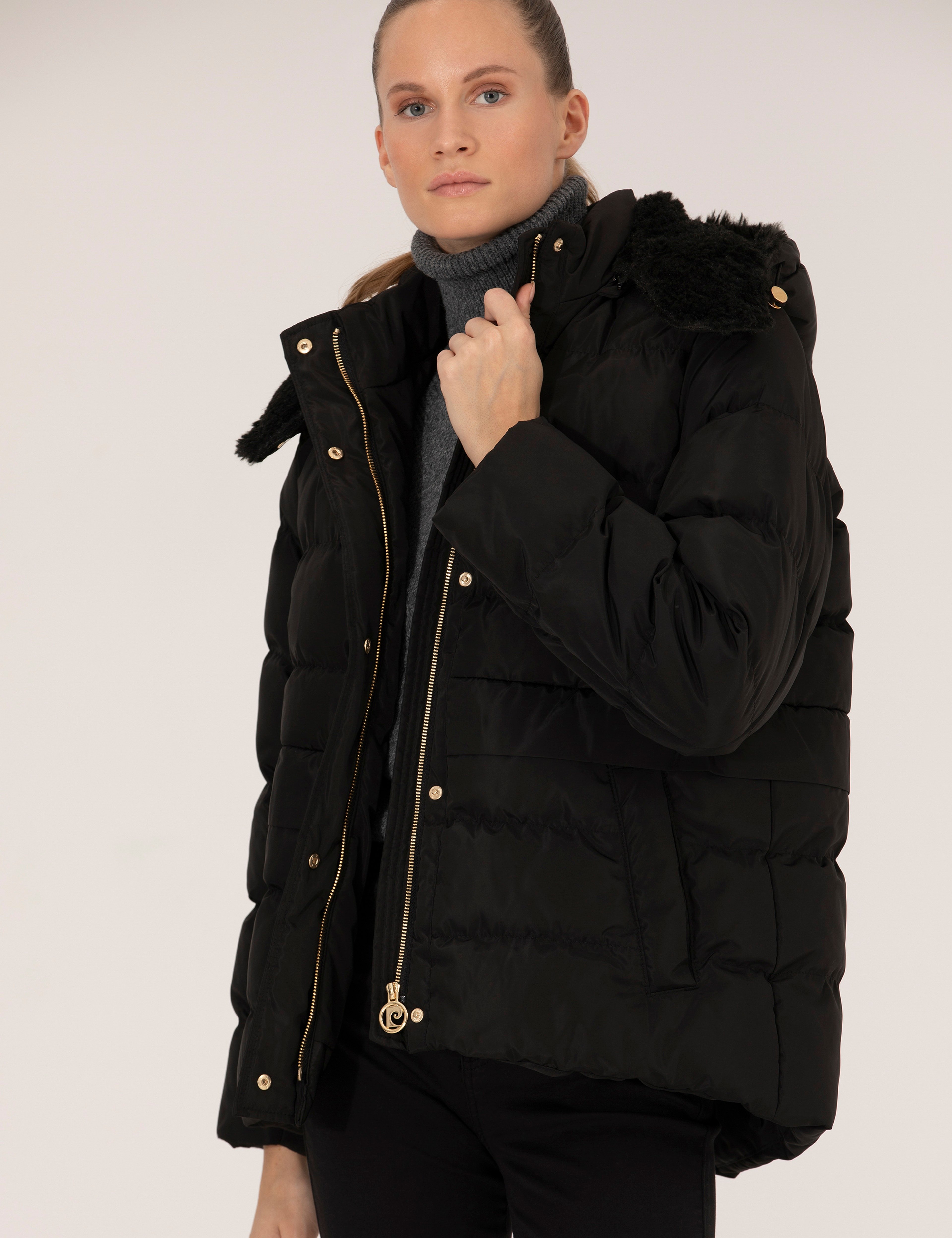 Siyah Regular Fit Mont - Image 4