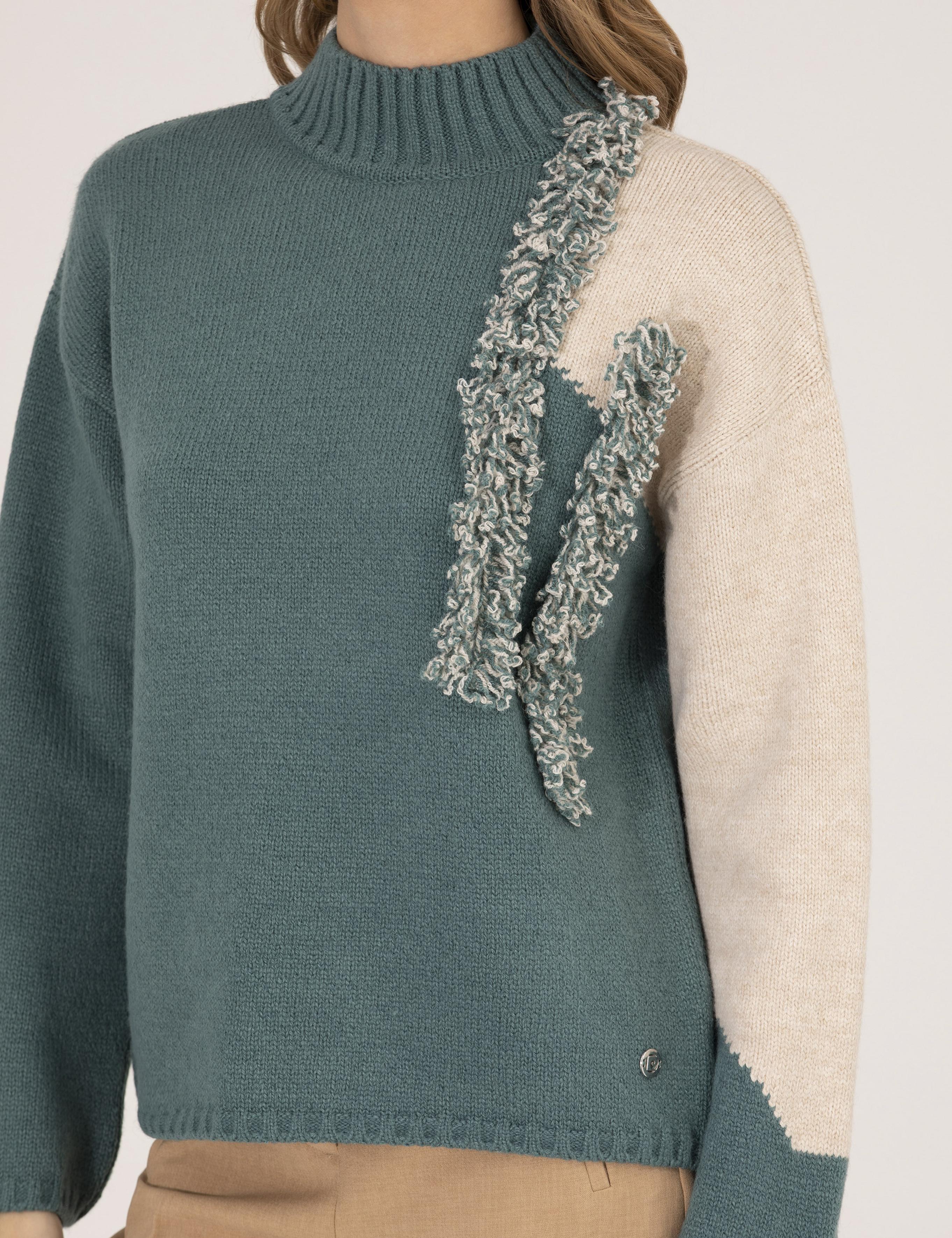 Mint Regular Fit Balıkçı Yaka Kazak