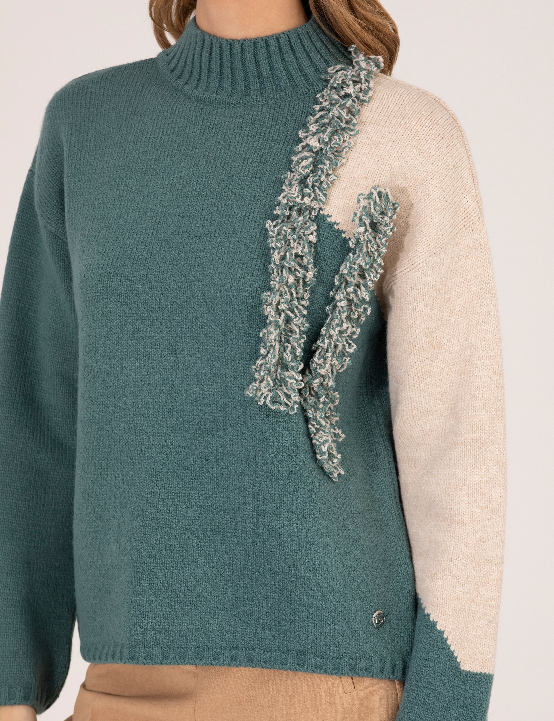 Mint Regular Fit Balıkçı Yaka Kazak - Image 6