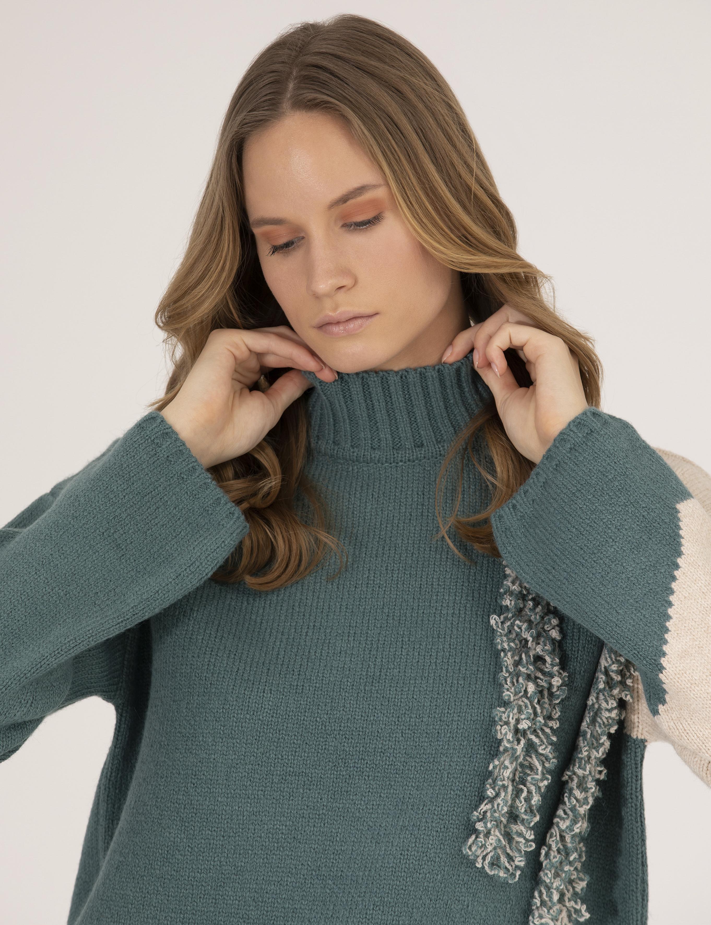 Mint Regular Fit Balıkçı Yaka Kazak