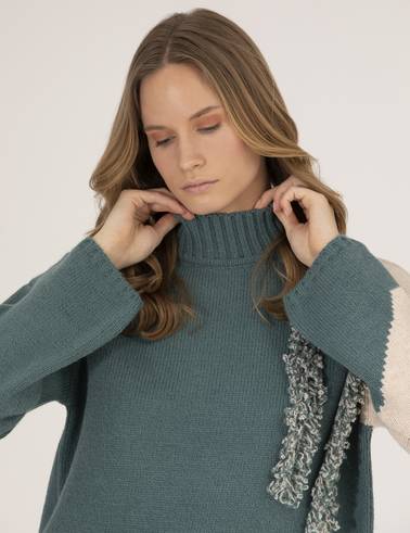 Mint Regular Fit Balıkçı Yaka Kazak