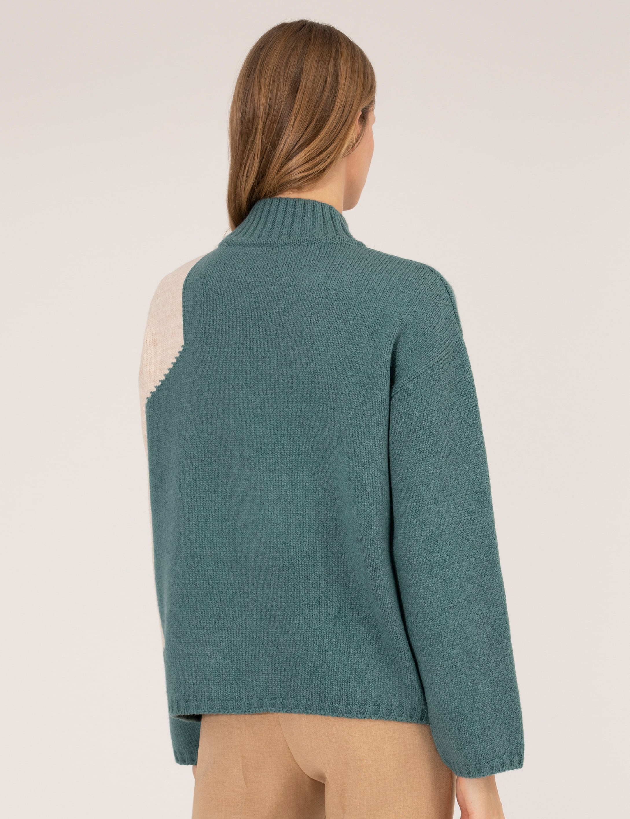 Mint Regular Fit Balıkçı Yaka Kazak - Image 5