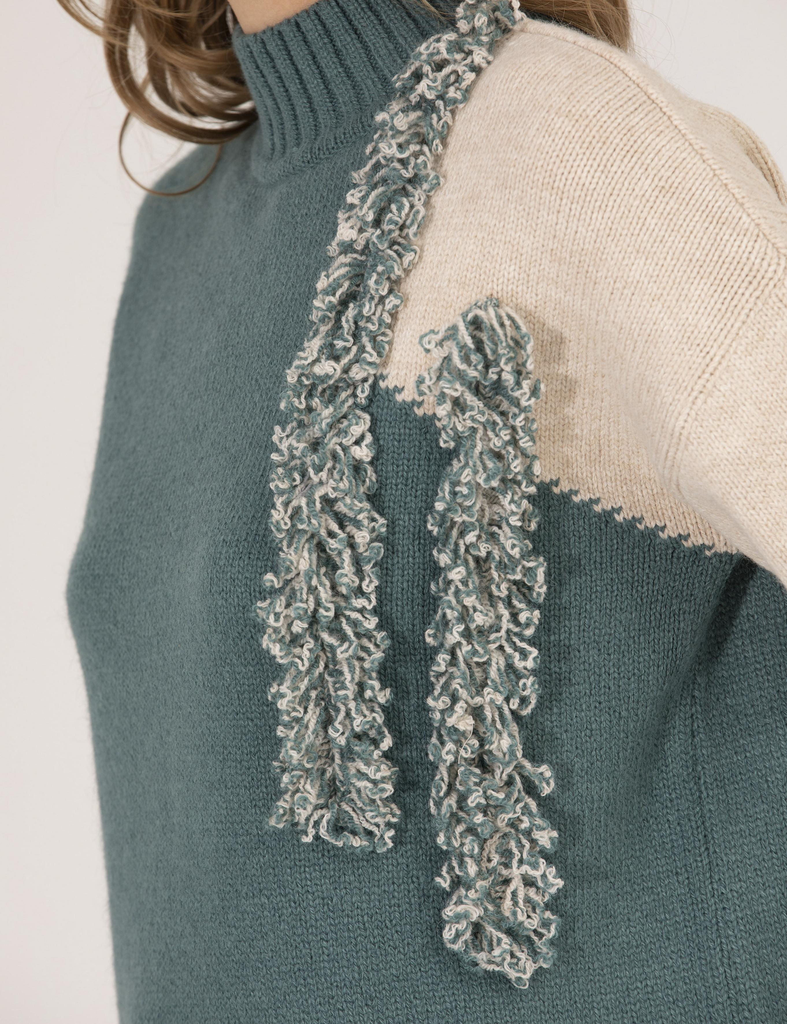 Mint Regular Fit Balıkçı Yaka Kazak