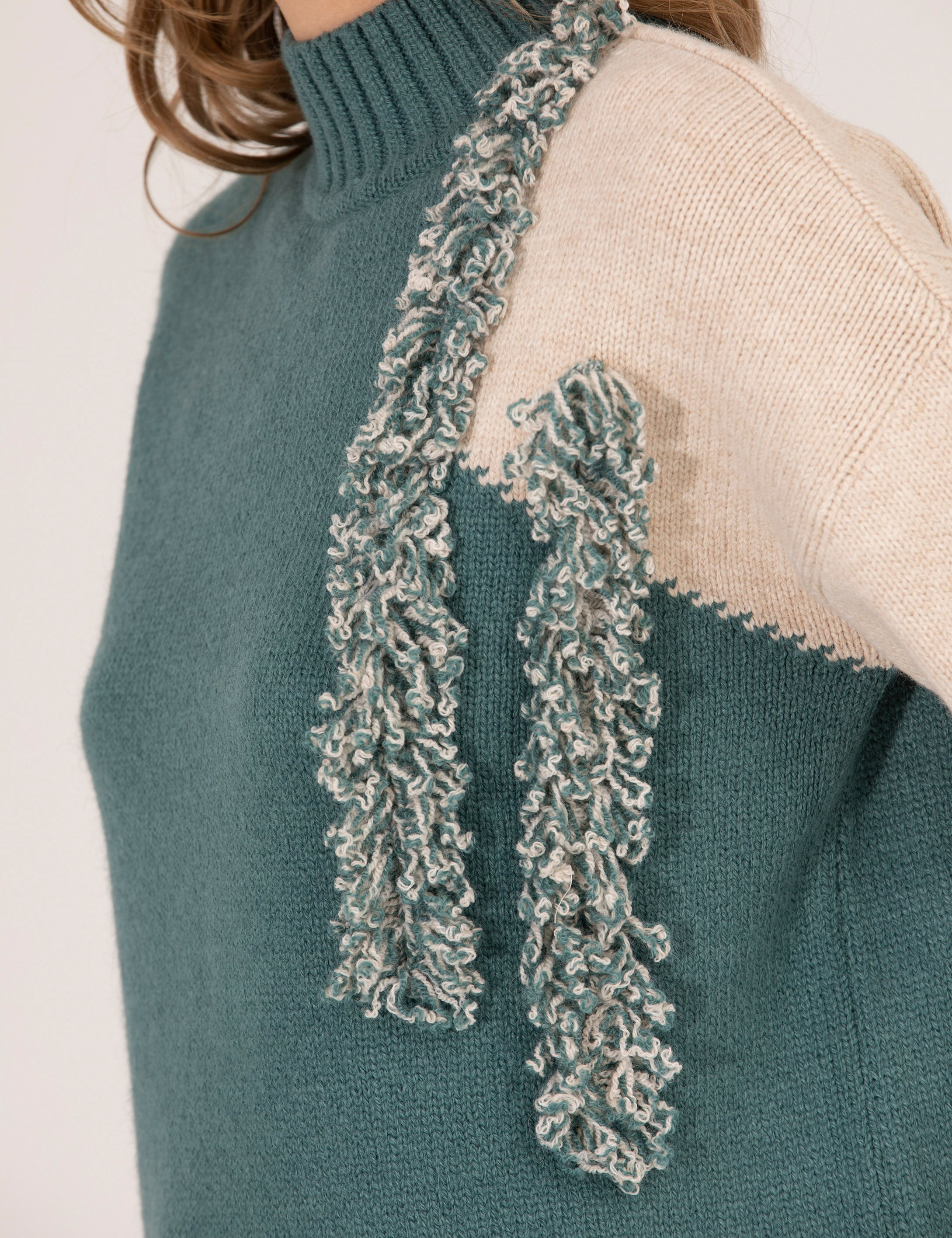 Mint Regular Fit Balıkçı Yaka Kazak