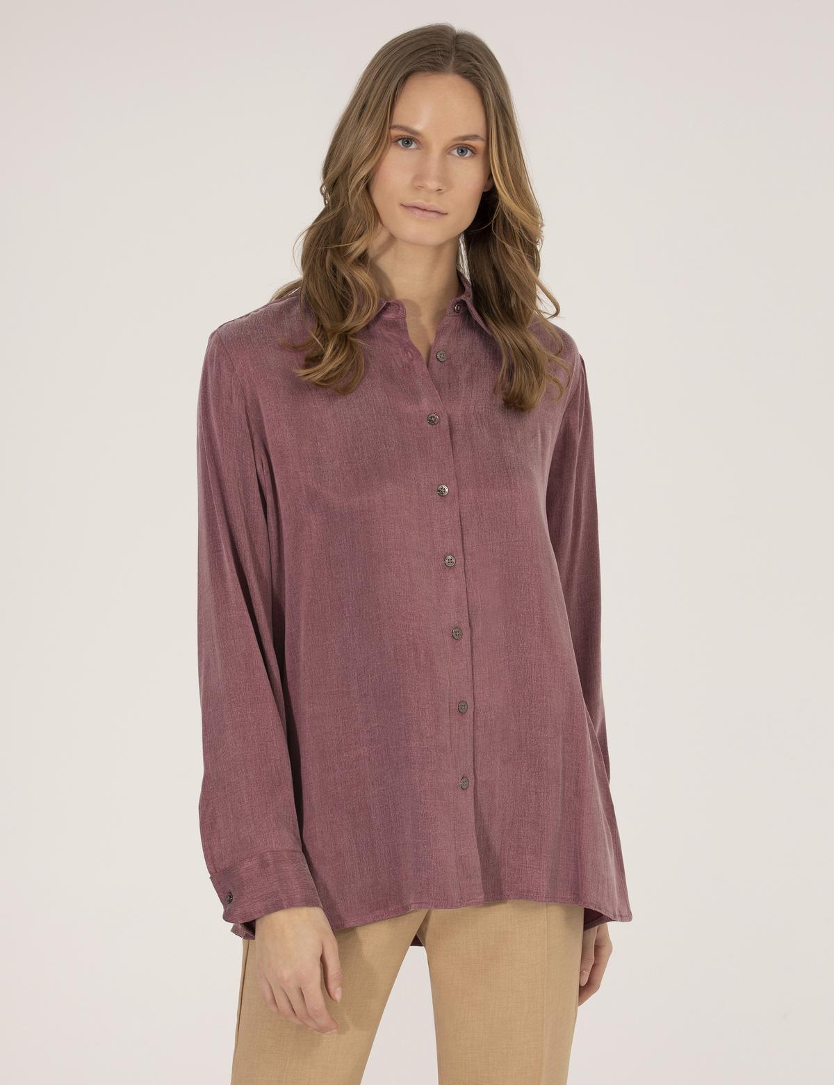 Gül Kurusu Comfort Fit Uzun Kollu Gömlek