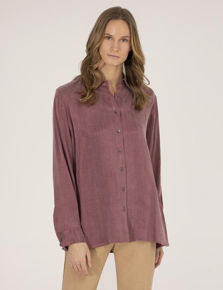 Gül Kurusu Comfort Fit Uzun Kollu Gömlek - 50254167012