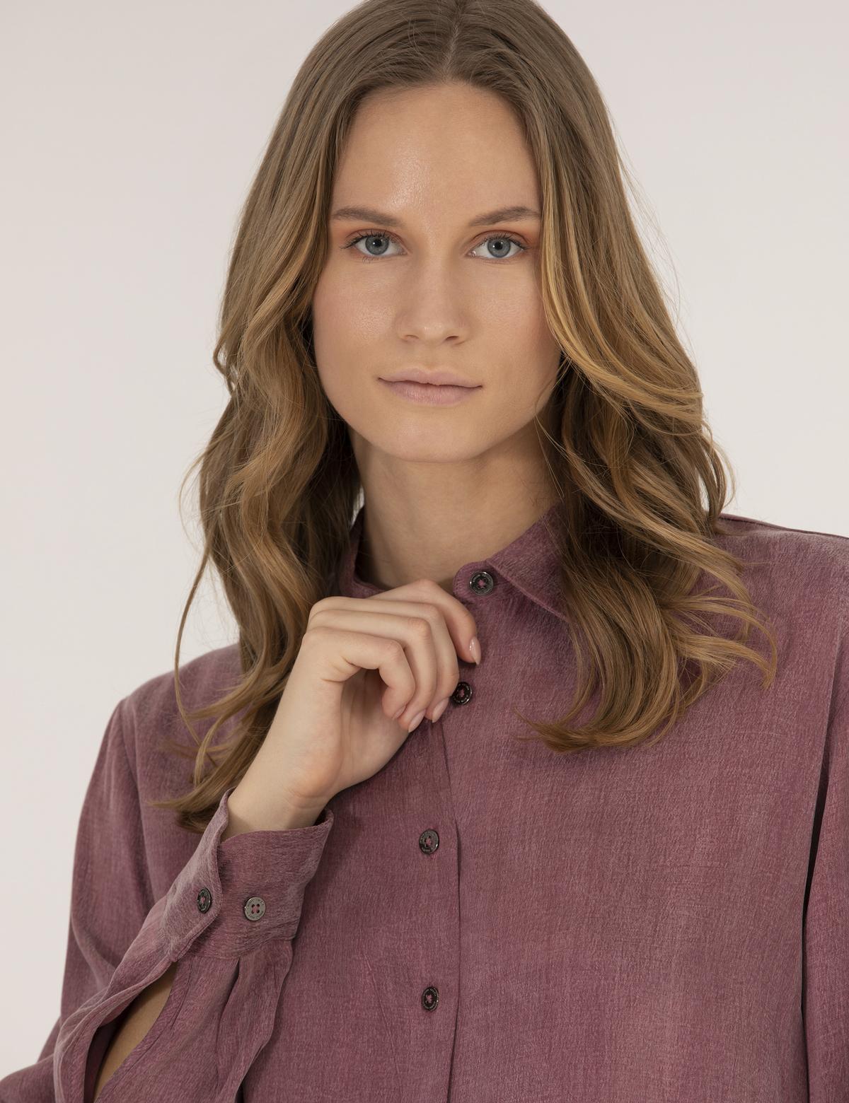 Gül Kurusu Comfort Fit Uzun Kollu Gömlek - 50254167012