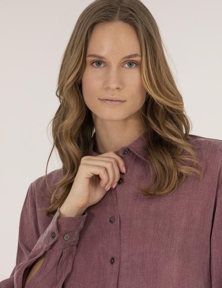 Gül Kurusu Comfort Fit Uzun Kollu Gömlek - 50254167012