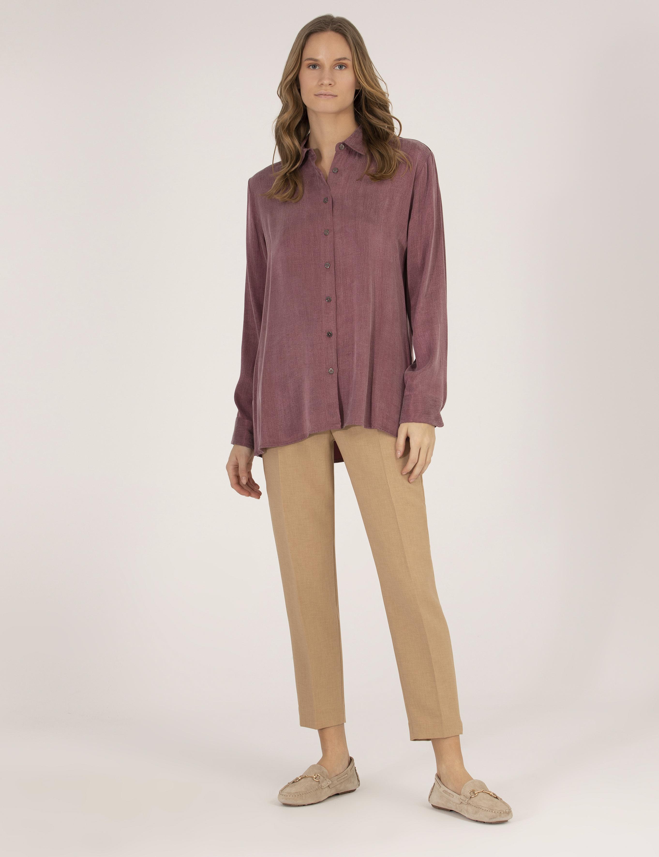 Gül Kurusu Comfort Fit Uzun Kollu Gömlek