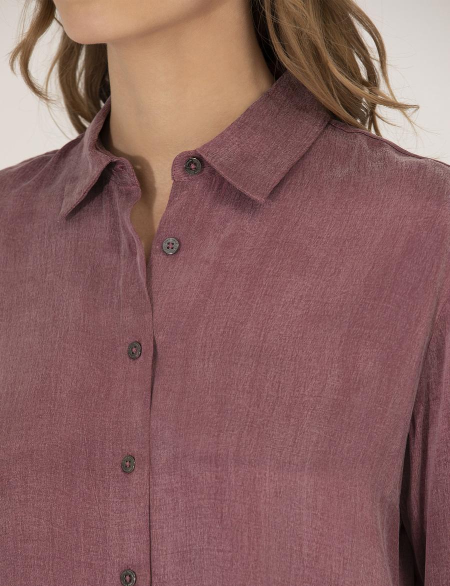 Gül Kurusu Comfort Fit Uzun Kollu Gömlek