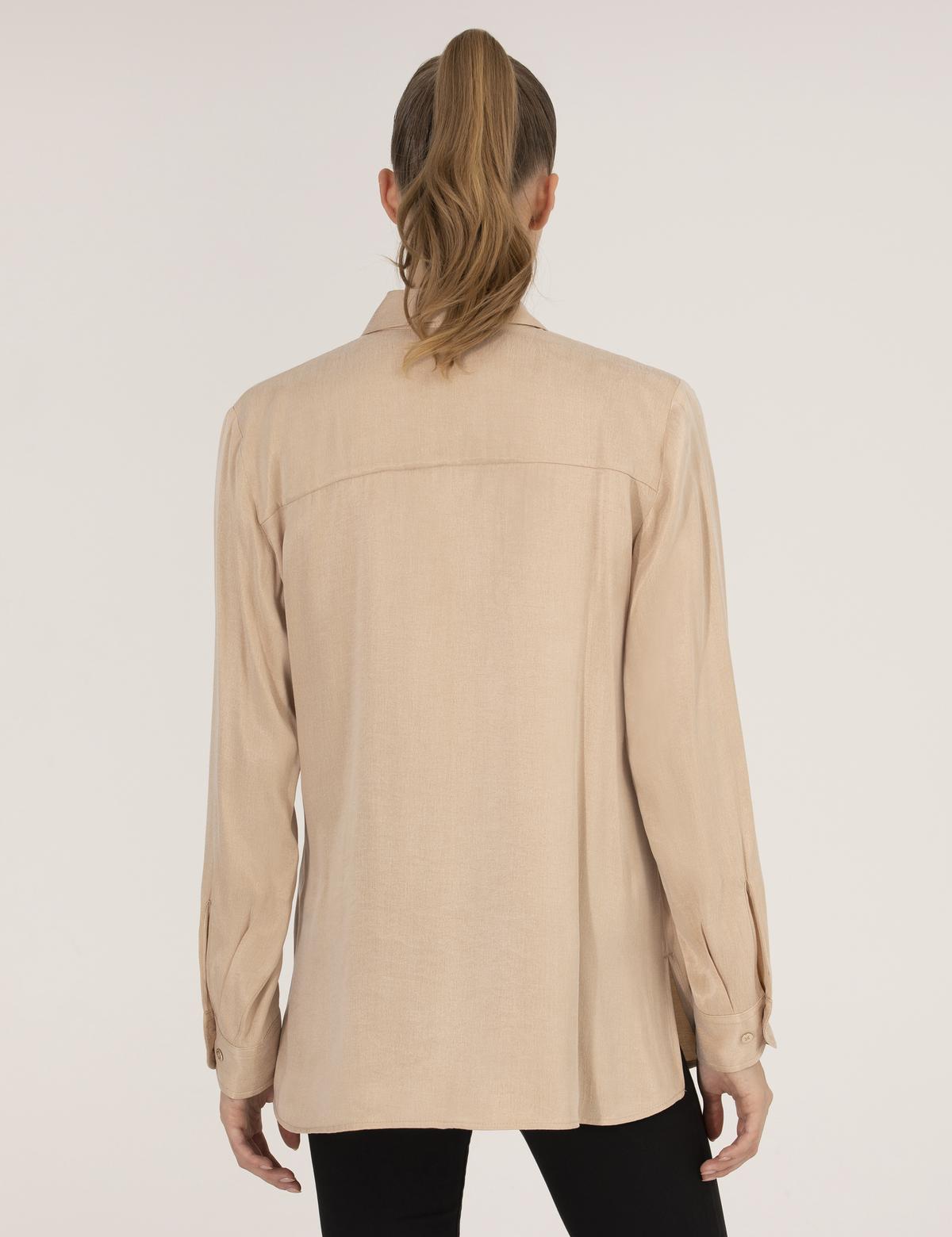 Bej Comfort Fit Uzun Kollu Gömlek - 50254167027