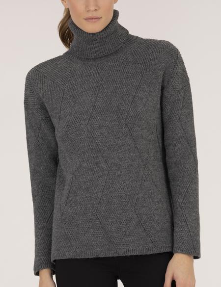 Antrasit Melanj Regular Fit Balıkçı Yaka Kazak - 50254224004