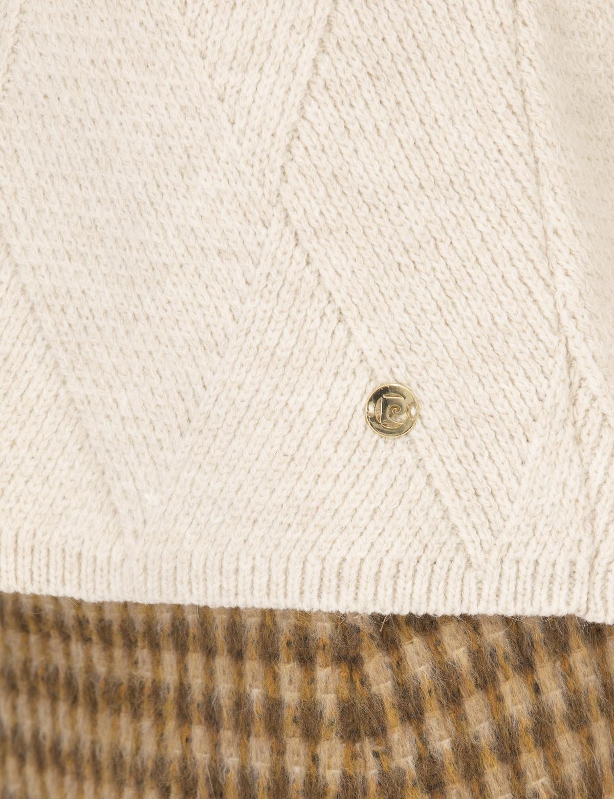 Ekru Regular Fit Balıkçı Yaka Kazak - 50254224027