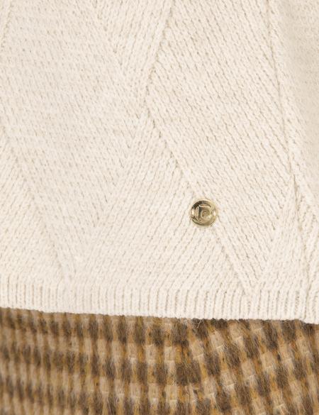 Ekru Regular Fit Balıkçı Yaka Kazak - 50254224027