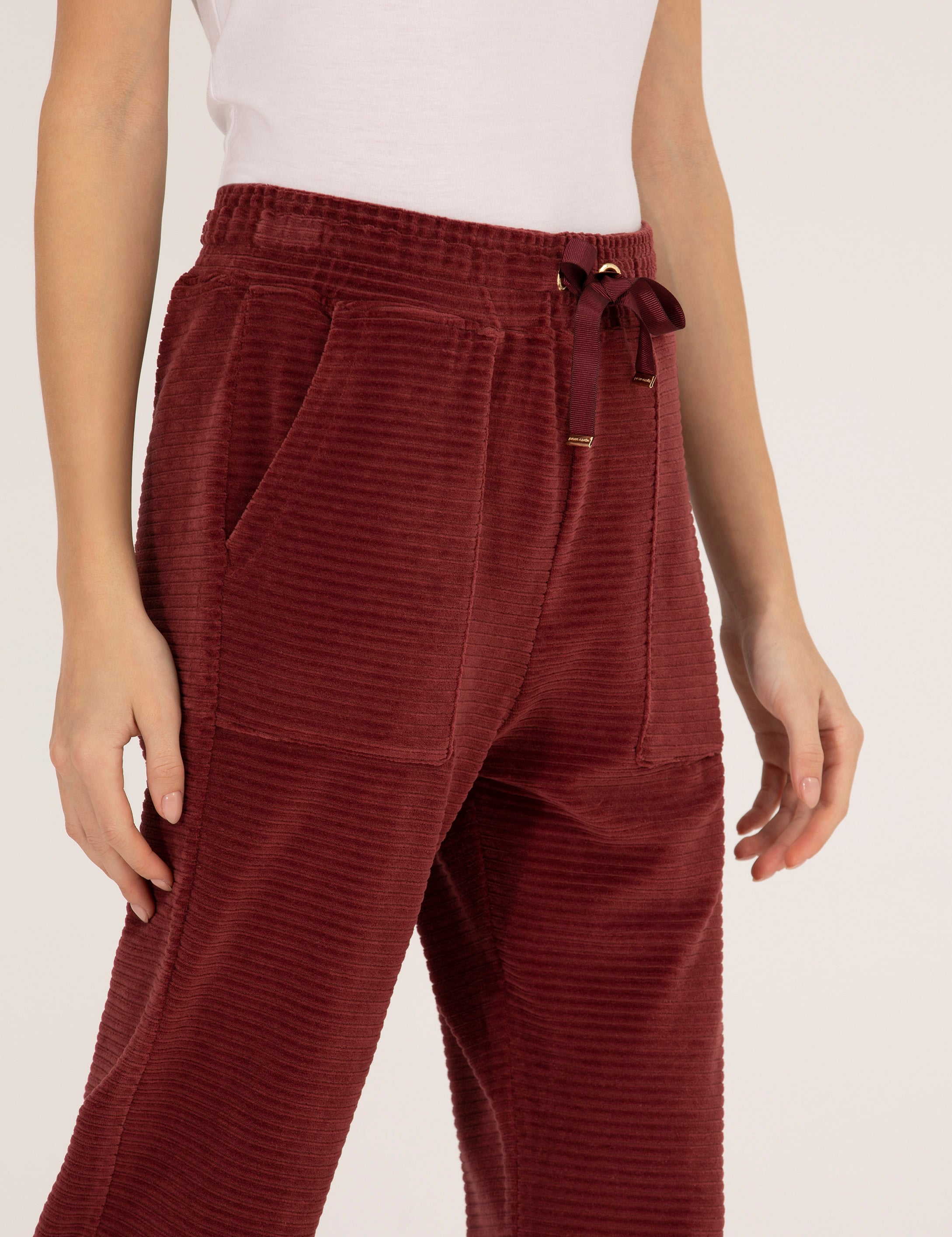 Bordo Regular Fit Eşofman Altı
