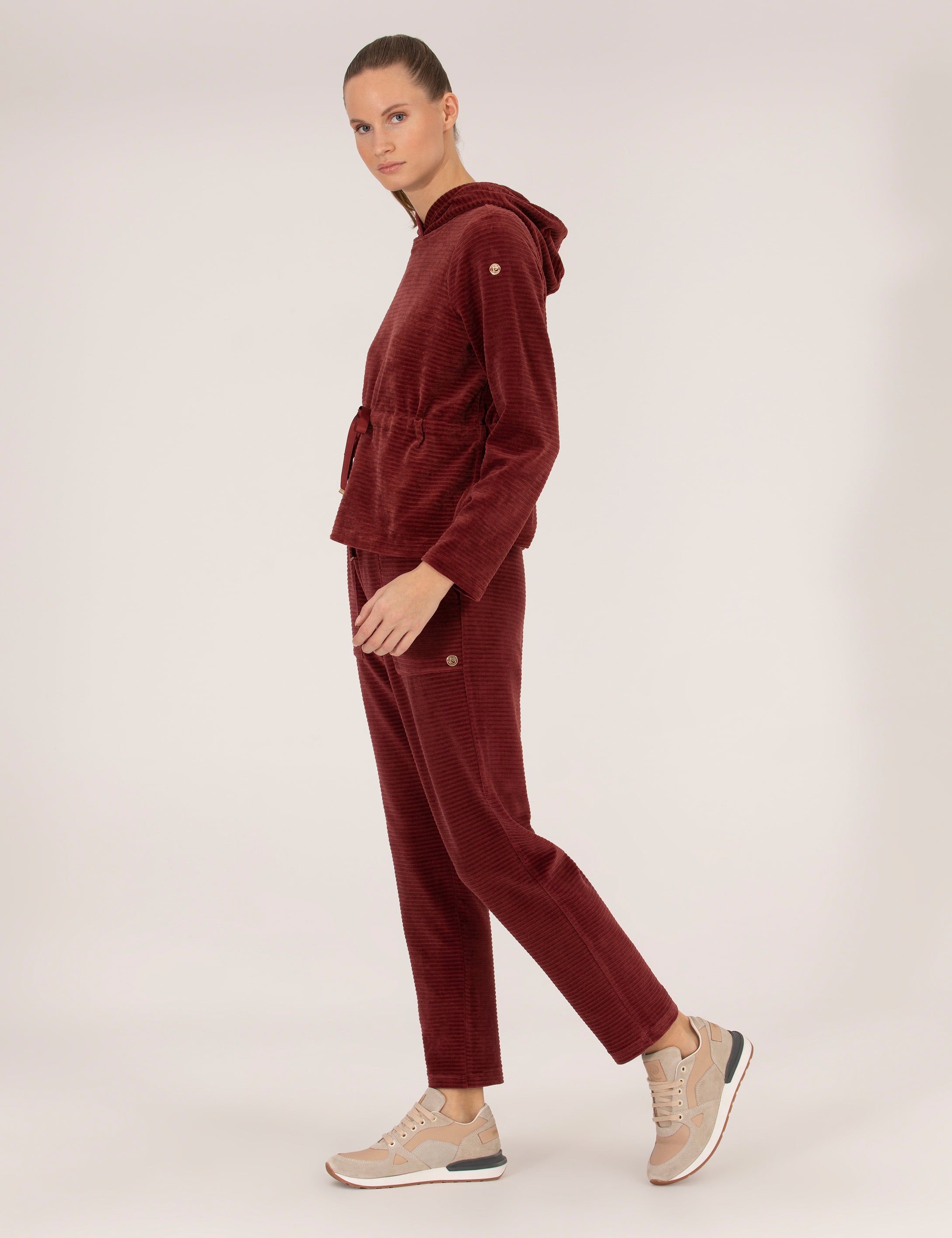Bordo Regular Fit Eşofman Altı