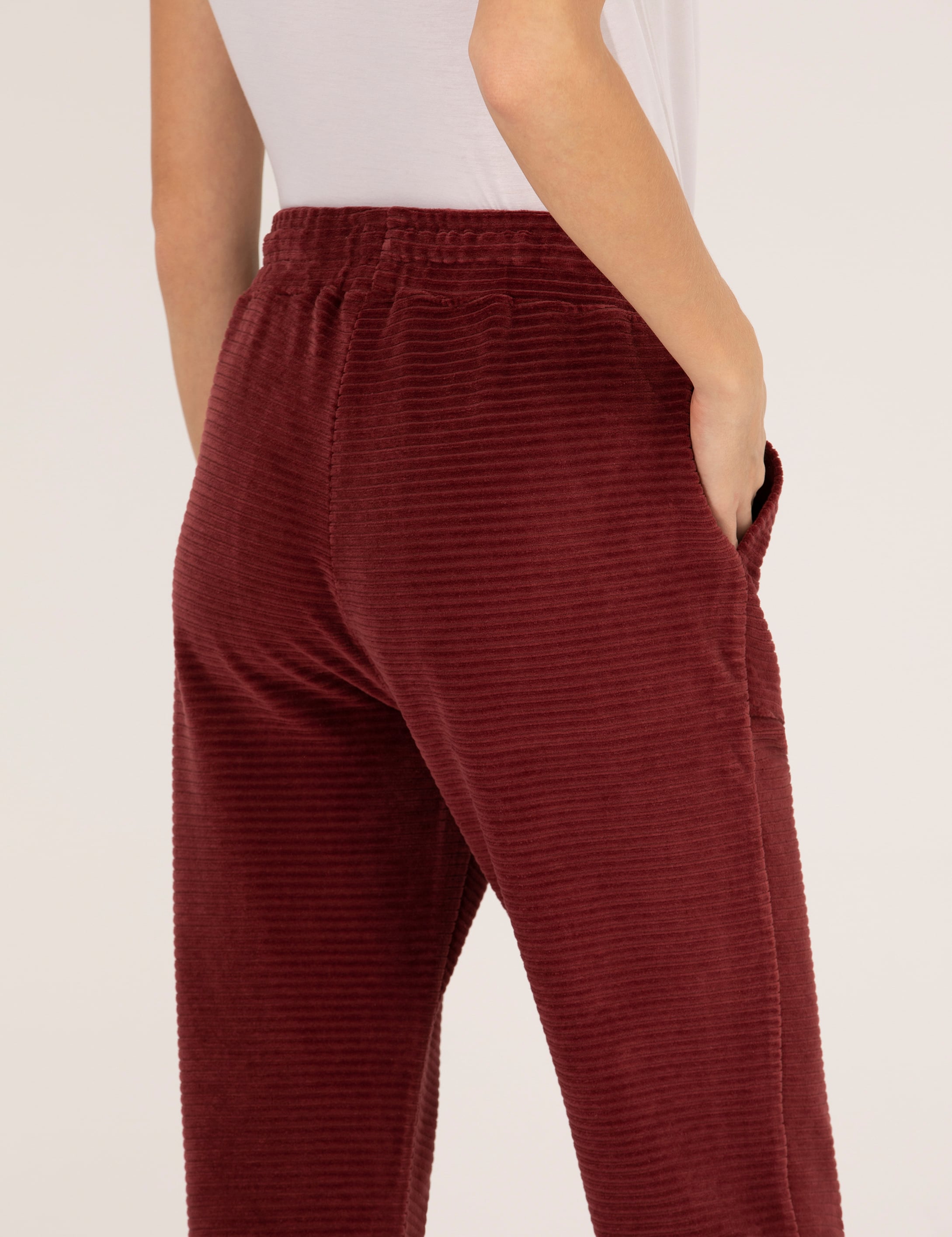 Bordo Regular Fit Eşofman Altı