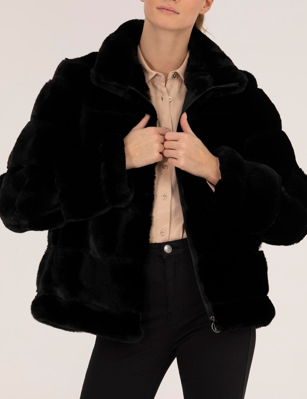 Siyah Comfort Fit Kaban - 50259444001