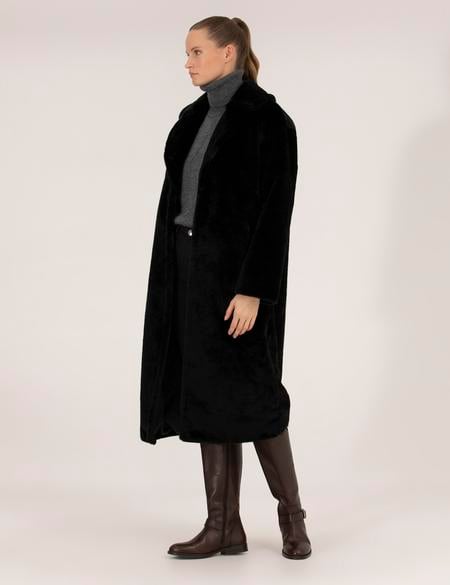 Siyah Oversize Kaban - 50259463003